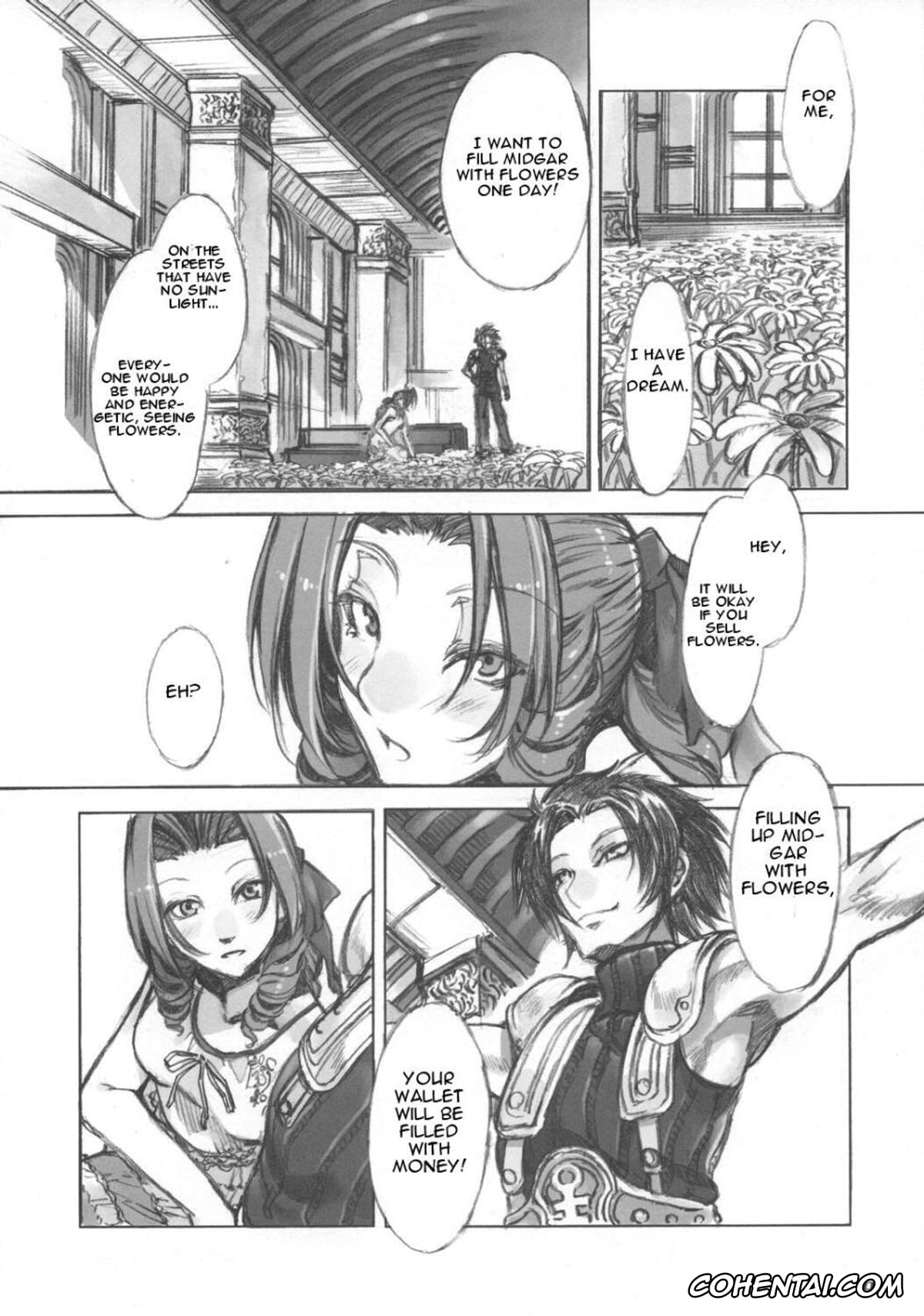Final Fantasy hentai, Aerith Gainsborough hentai, MORAL CRISIS (Final Fantasy VII), pagina 6