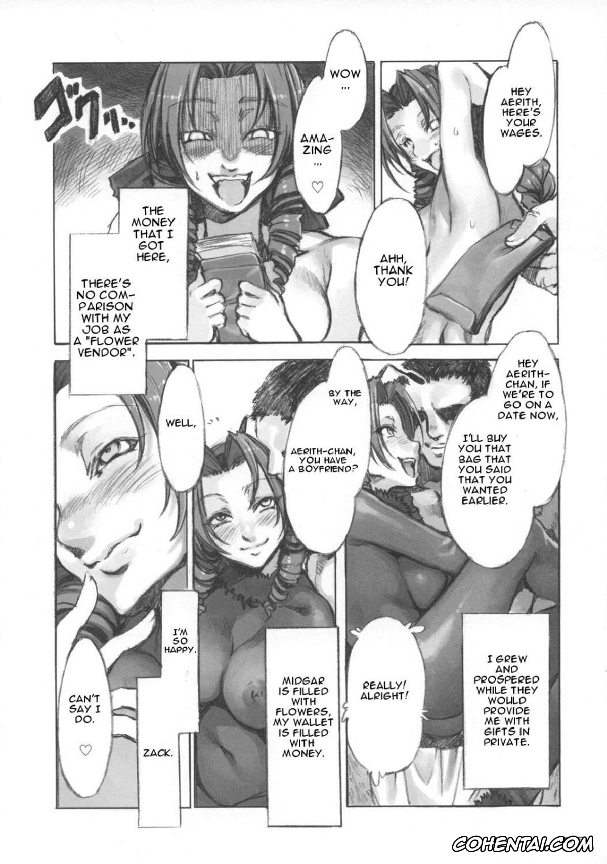 Final Fantasy hentai, Aerith Gainsborough hentai, MORAL CRISIS (Final Fantasy VII), pagina 18