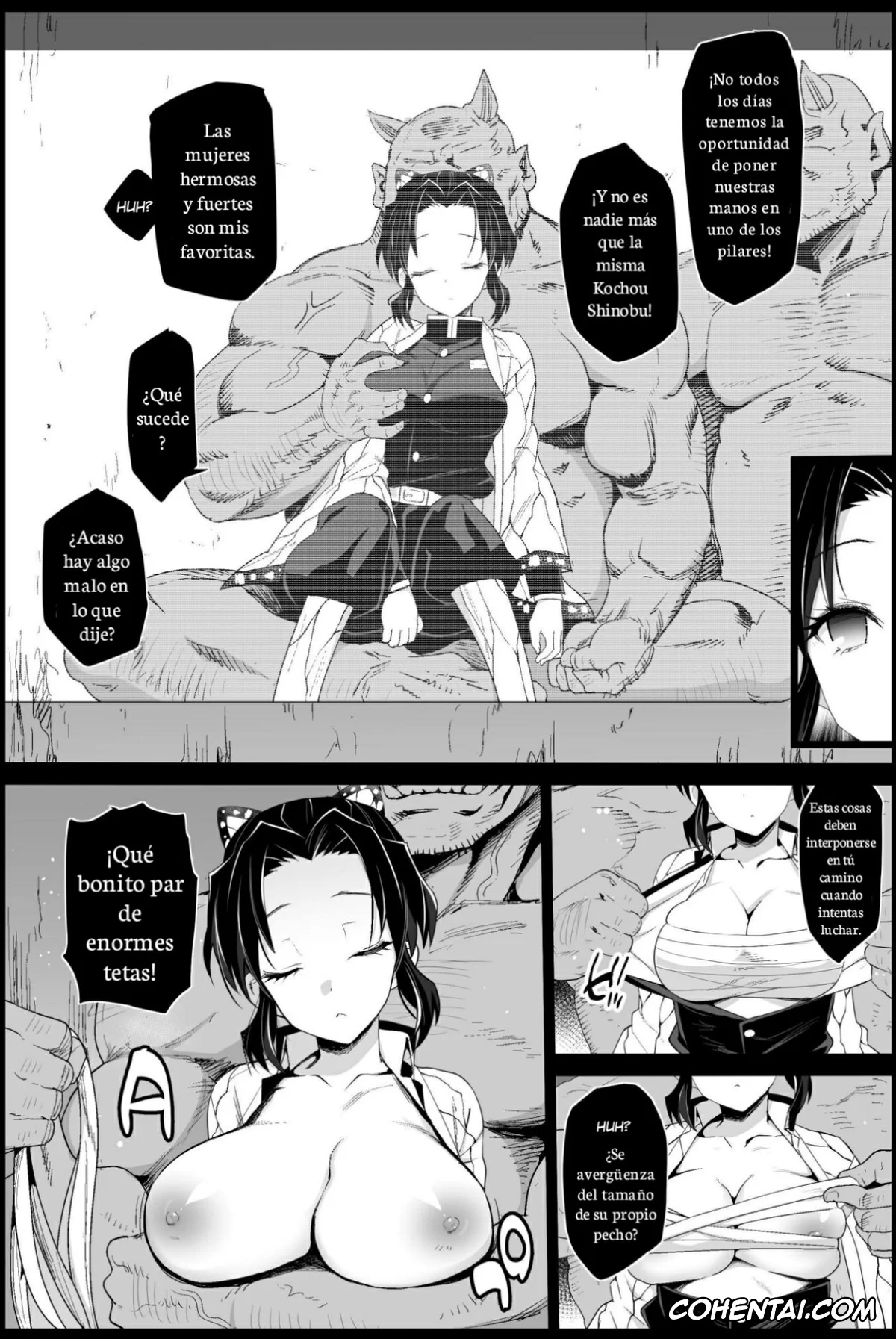 Kimetsu No Yaiba | Demon Slayer hentai, Shinobu Kochou hentai, Kochou Shinobu Kan ~Neteiru Aida ni Ossan Oni ni Okasareru~ – RAPE OF DEMON SLAYER 2 (Kimetsu no Yaiba), pagina 3