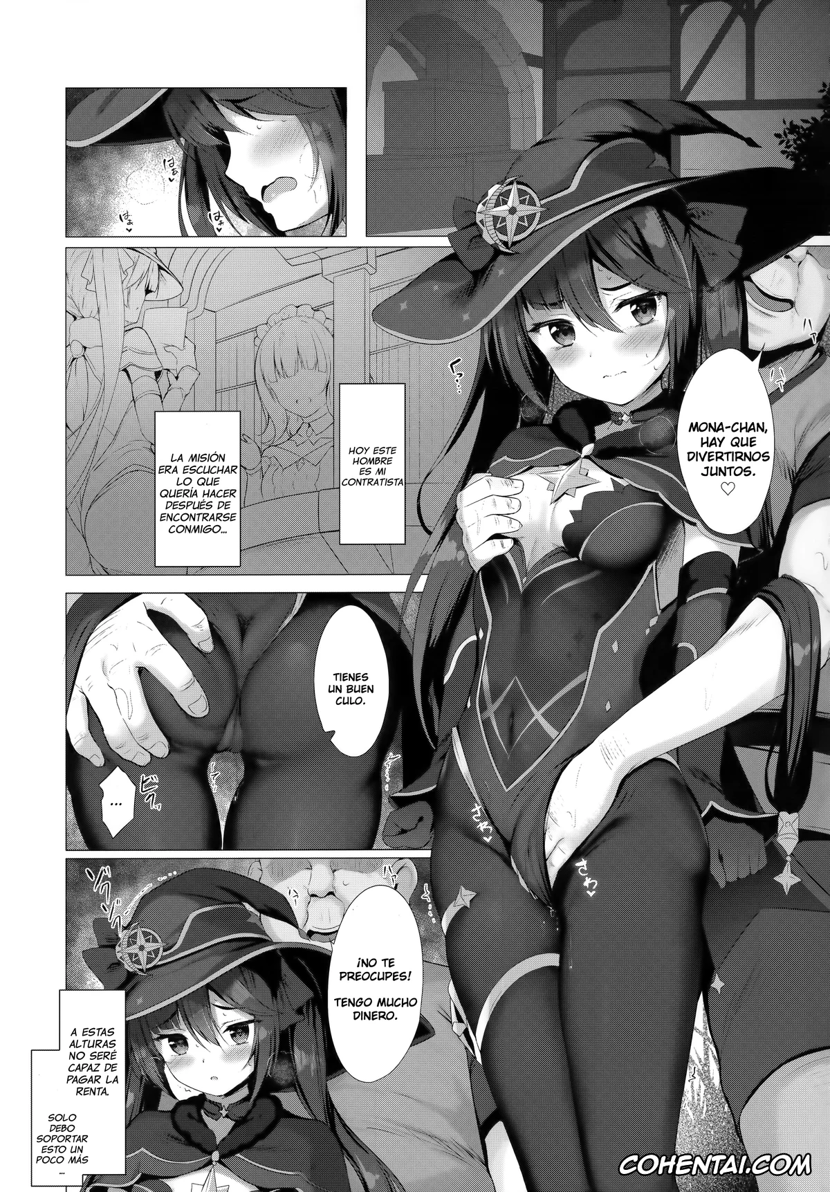 Genshin Impact hentai, Mona Megistus hentai, Okane no Tame nara Shikataganai! (Genshin Impact), pagina 3