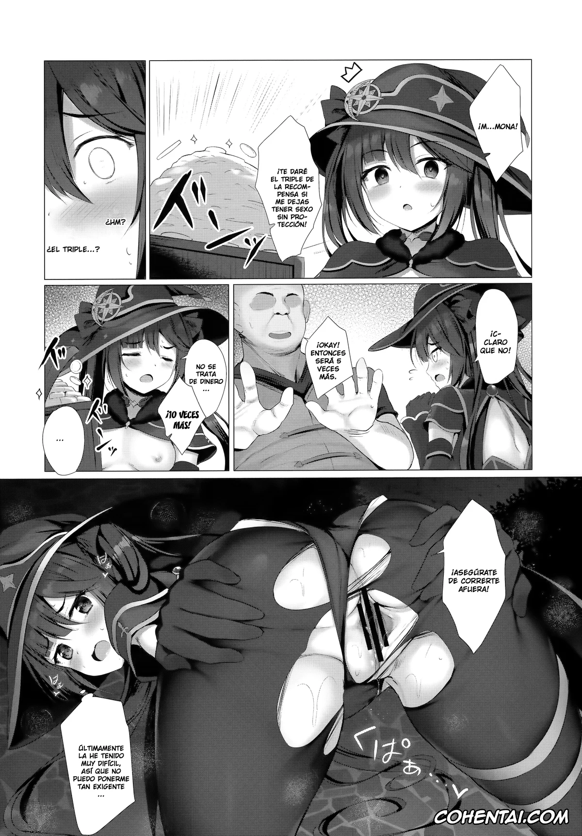 Genshin Impact hentai, Mona Megistus hentai, Okane no Tame nara Shikataganai! (Genshin Impact), pagina 9