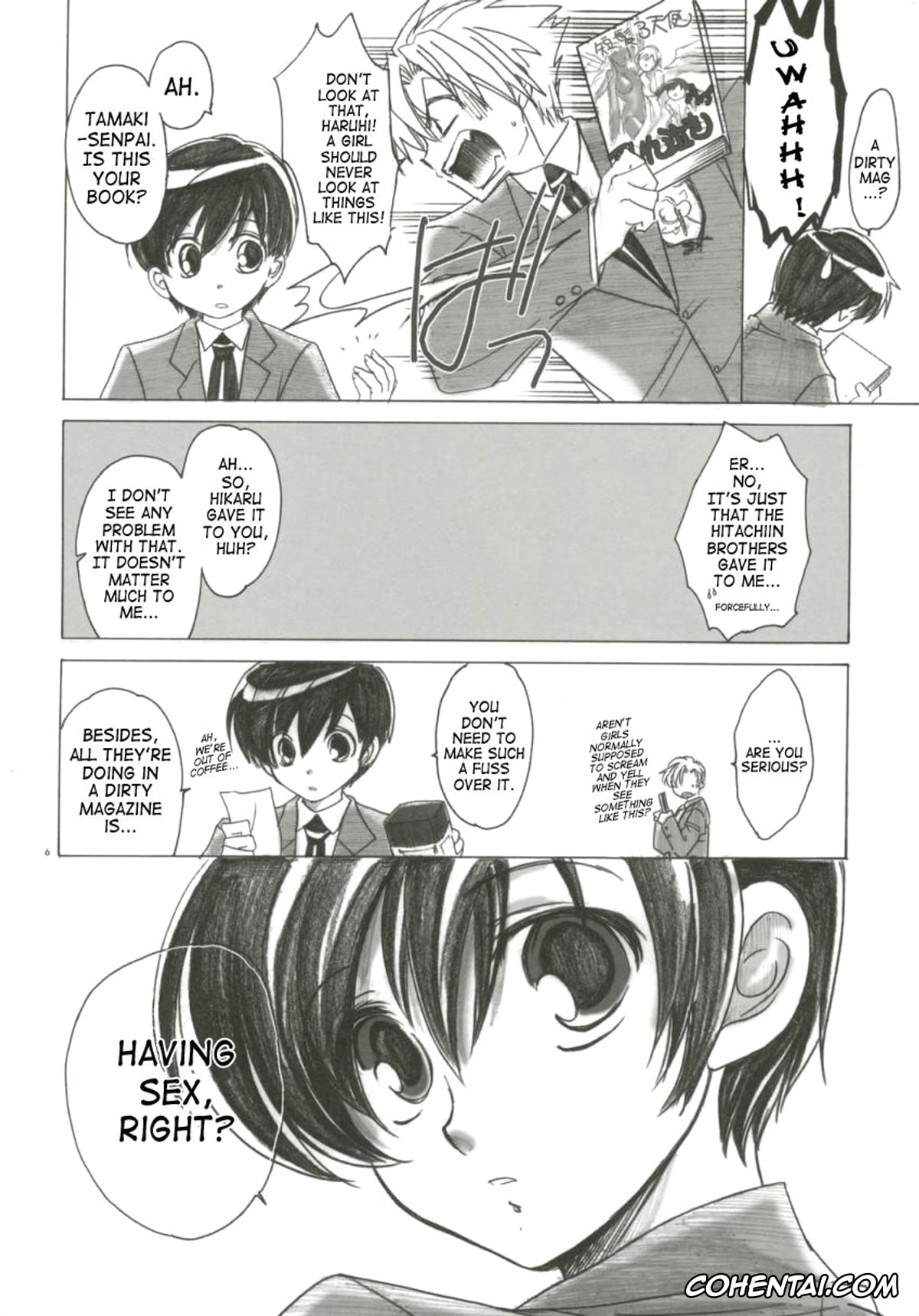 Ouran High School Host Club porno, Haruhi Fujioka porno, Tamaki Suoh porno, Natsu Haruhi (Ouran High School Host Club), pagina 5