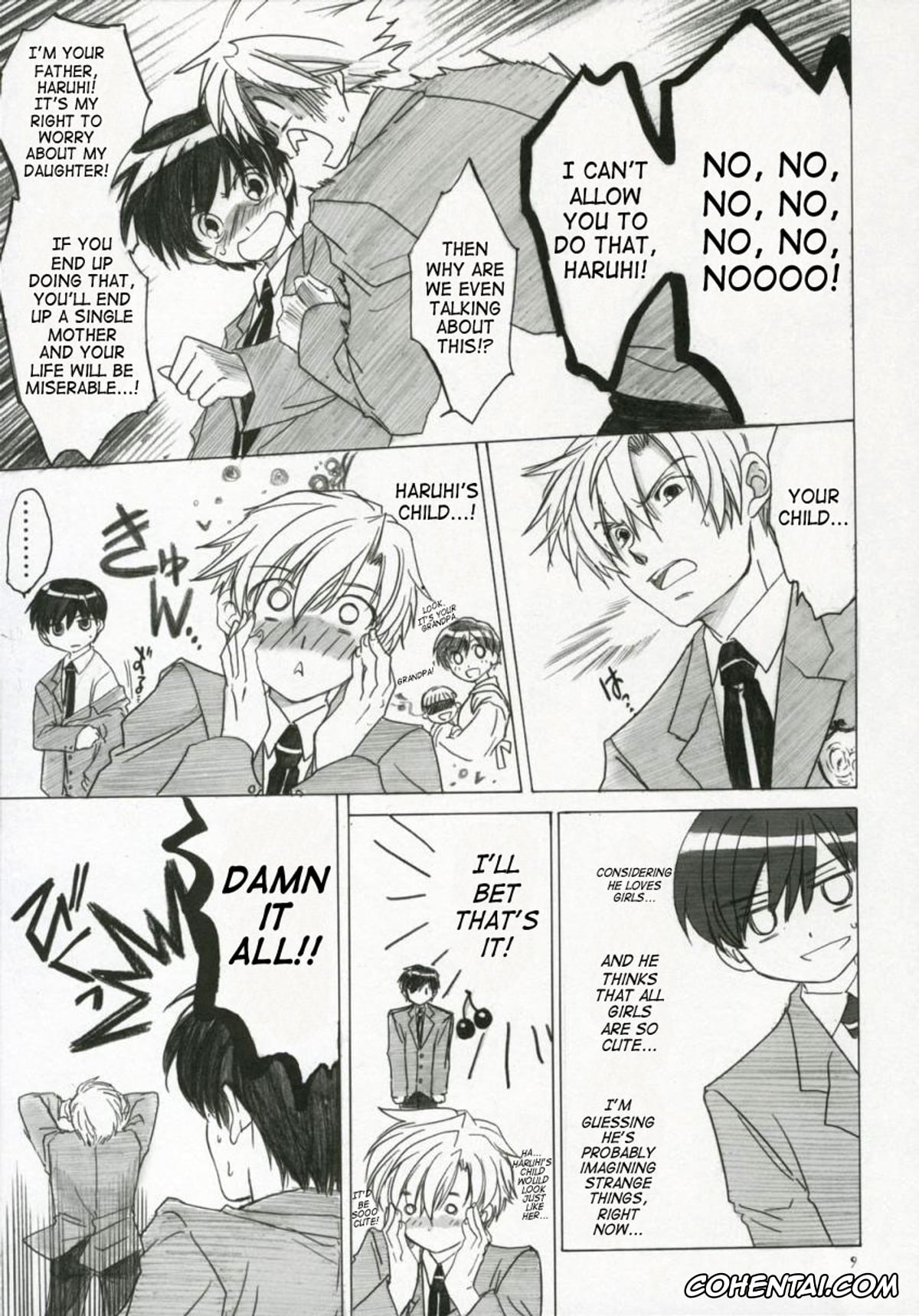 Ouran High School Host Club porno, Haruhi Fujioka porno, Tamaki Suoh porno, Natsu Haruhi (Ouran High School Host Club), pagina 8
