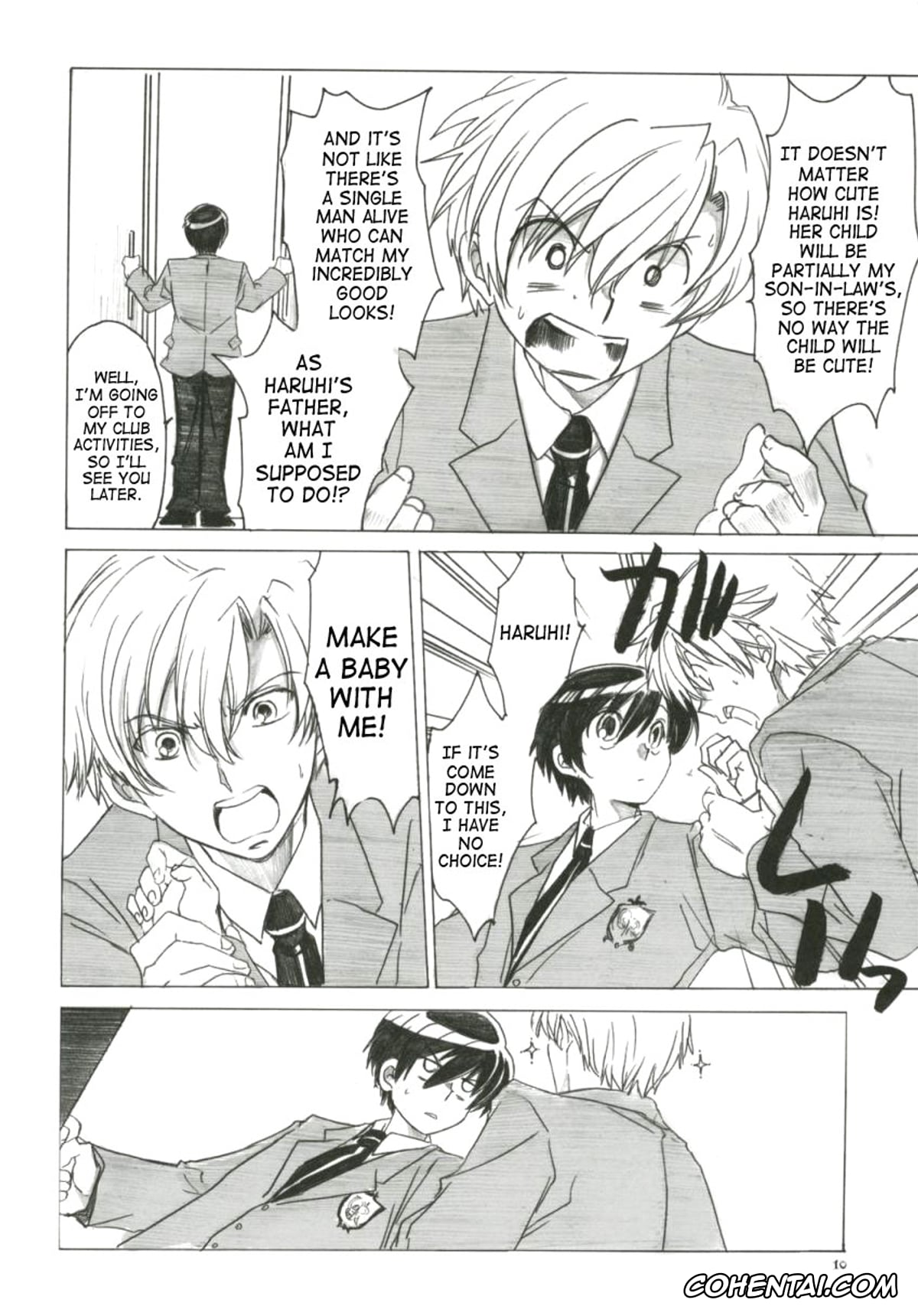 Ouran High School Host Club hentai, Haruhi Fujioka hentai, Tamaki Suoh hentai, Natsu Haruhi (Ouran High School Host Club), pagina 9