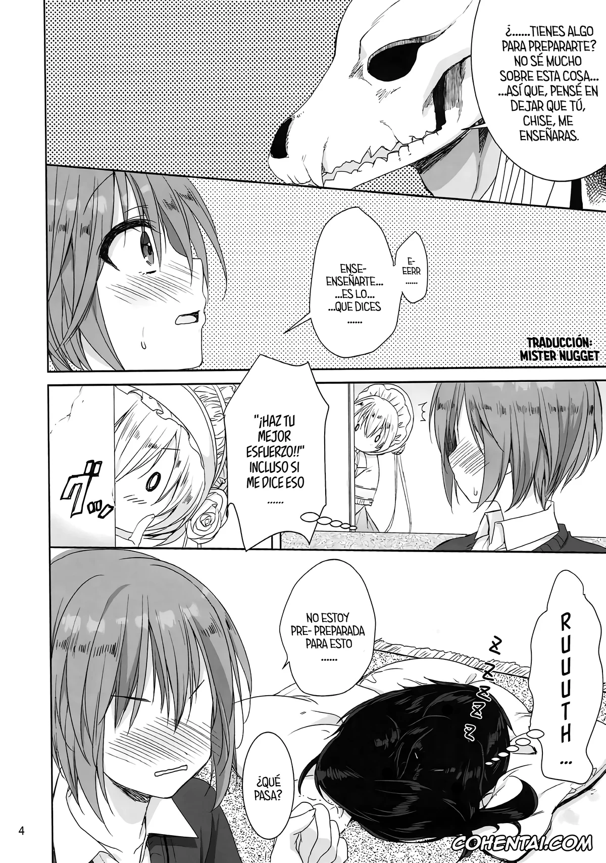 Mahoutsukai no Yome hentai, Chise Hatori hentai, Elias Ainsworth hentai, Yoru no Aishishi (Mahoutsukai no Yome), pagina 3