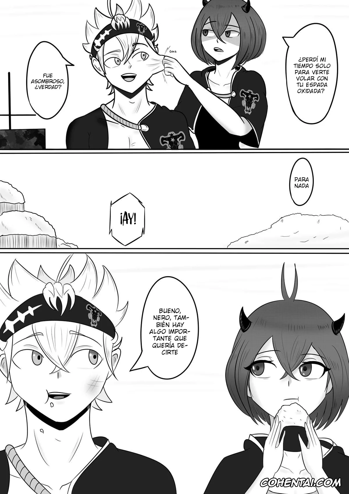 Black Clover hentai, Asta hentai, Secre Swallowtail hentai, Nuestro secreto (Black Clover), pagina 3