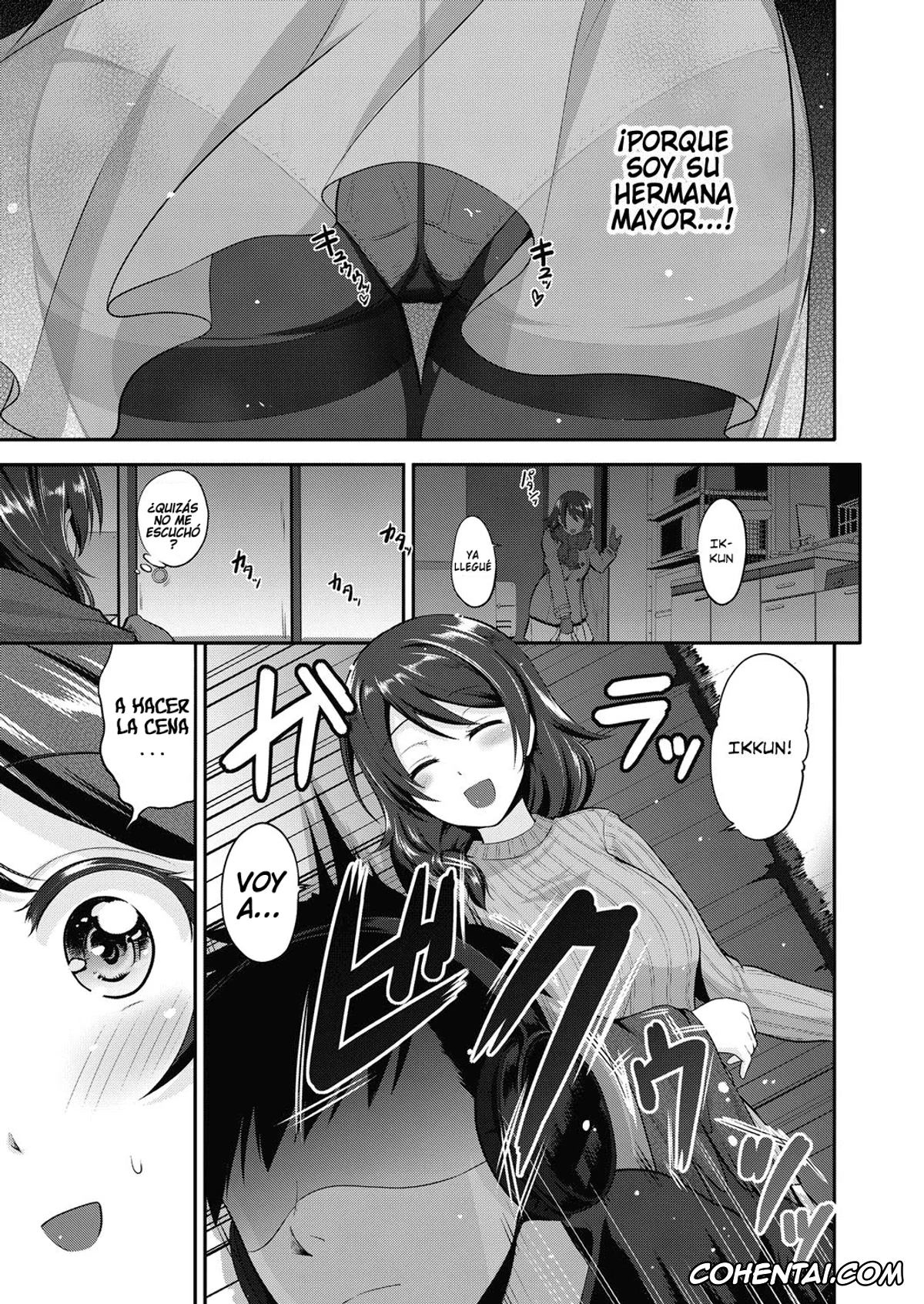 Revistas porno, COMIC ExE porno, Onee-chan wa Shinpaishou (COMIC ExE 05), pagina 5