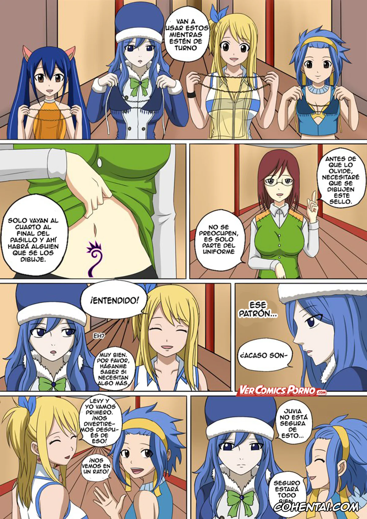 Fairy Tail hentai, Juvia Lockser hentai, Levy Mcgarden hentai, Lucy Heartfilia hentai, Wendy Marvell hentai, Fairy Hunting 3 (Fairy Tail), pagina 3