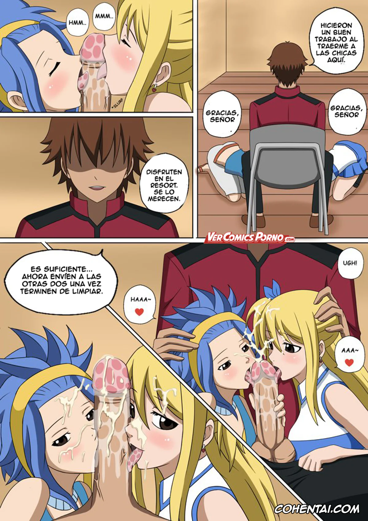 Fairy Tail xxx, Juvia Lockser xxx, Levy Mcgarden xxx, Lucy Heartfilia xxx, Wendy Marvell xxx, Fairy Hunting 3 (Fairy Tail), pagina 4