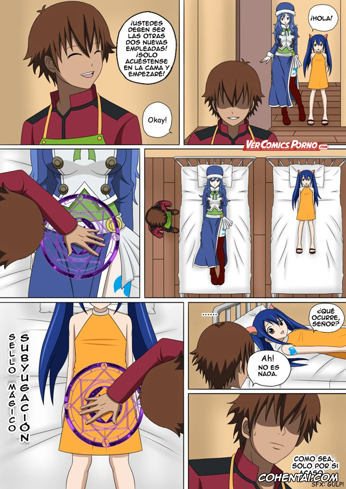 Fairy Tail porno, Juvia Lockser porno, Levy Mcgarden porno, Lucy Heartfilia porno, Wendy Marvell porno, Fairy Hunting 3 (Fairy Tail), pagina 5