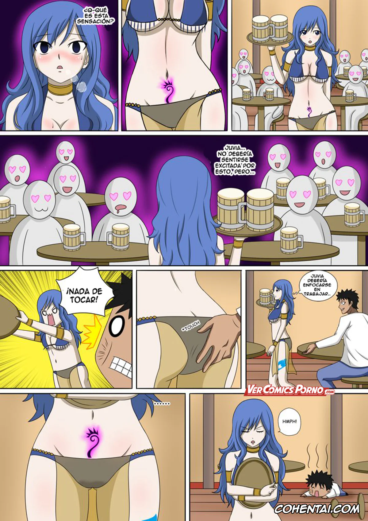 Fairy Tail porno, Juvia Lockser porno, Levy Mcgarden porno, Lucy Heartfilia porno, Wendy Marvell porno, Fairy Hunting 3 (Fairy Tail), pagina 8