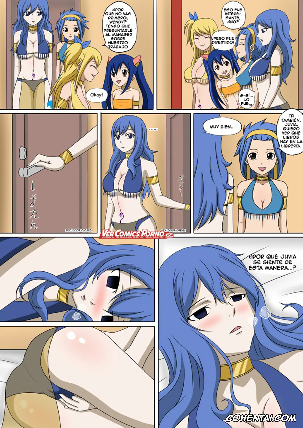Fairy Tail hentai, Juvia Lockser hentai, Levy Mcgarden hentai, Lucy Heartfilia hentai, Wendy Marvell hentai, Fairy Hunting 3 (Fairy Tail), pagina 9