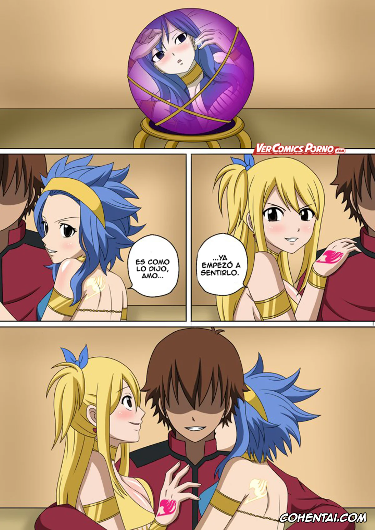Fairy Tail porno, Juvia Lockser porno, Levy Mcgarden porno, Lucy Heartfilia porno, Wendy Marvell porno, Fairy Hunting 3 (Fairy Tail), pagina 11