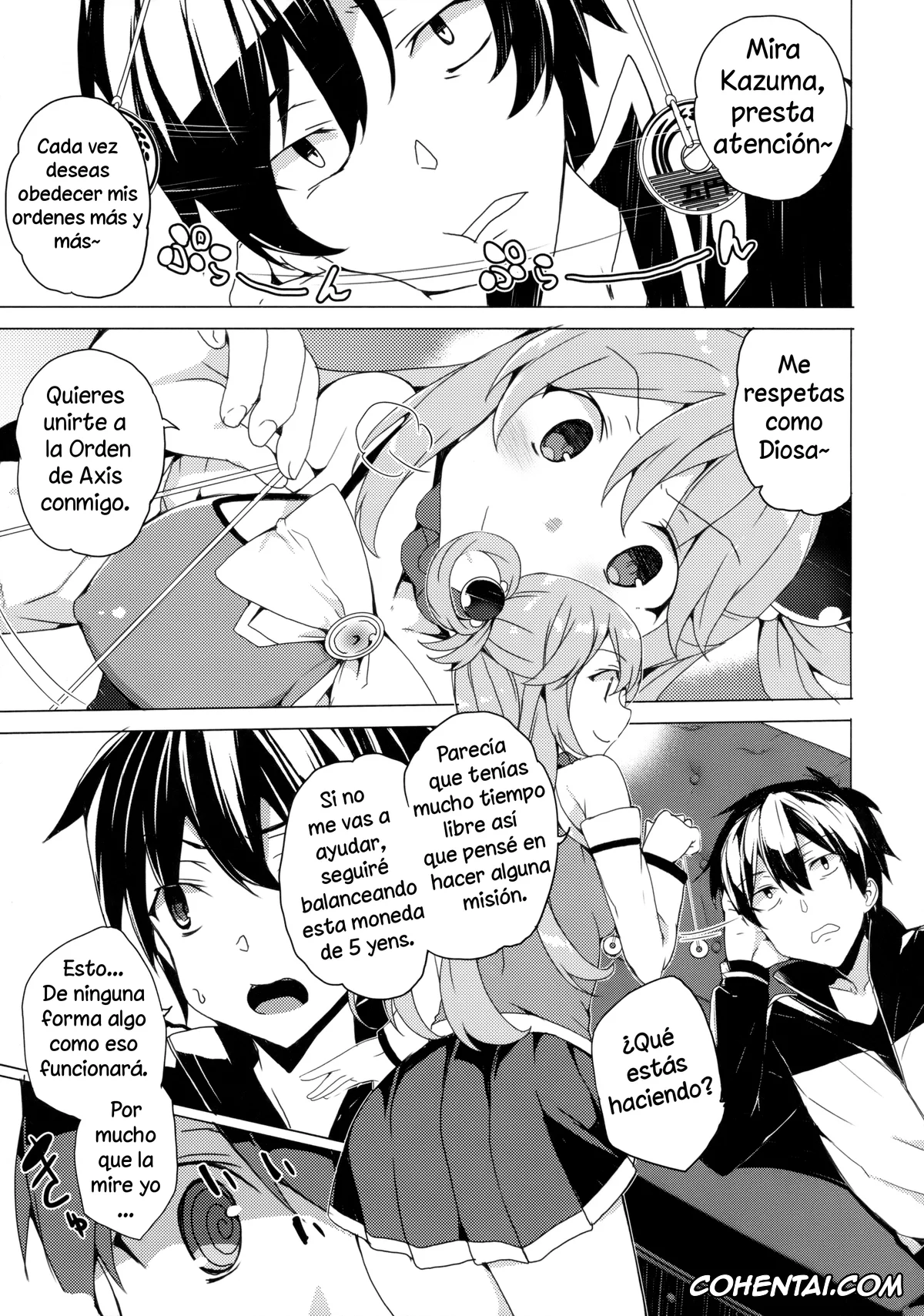 Kono Subarashii Sekai ni Syukufuku o! hentai, Aqua hentai, Kazuma Satou hentai, Axis-kyou ni Haitte kudasai (Kono Subarashii Sekai ni Syukufuku o!), pagina 3