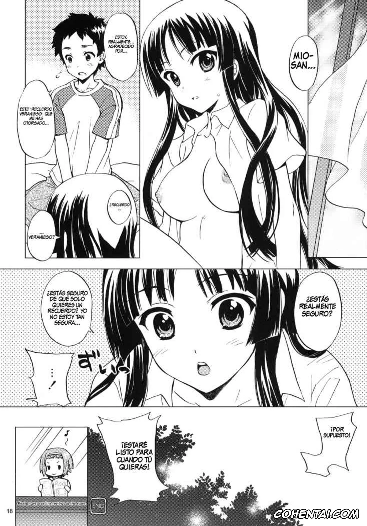 K-ON! porno, Mio Akiyama porno, Satoshi Tainaka porno, Lazy Summer (K-ON!), pagina 17