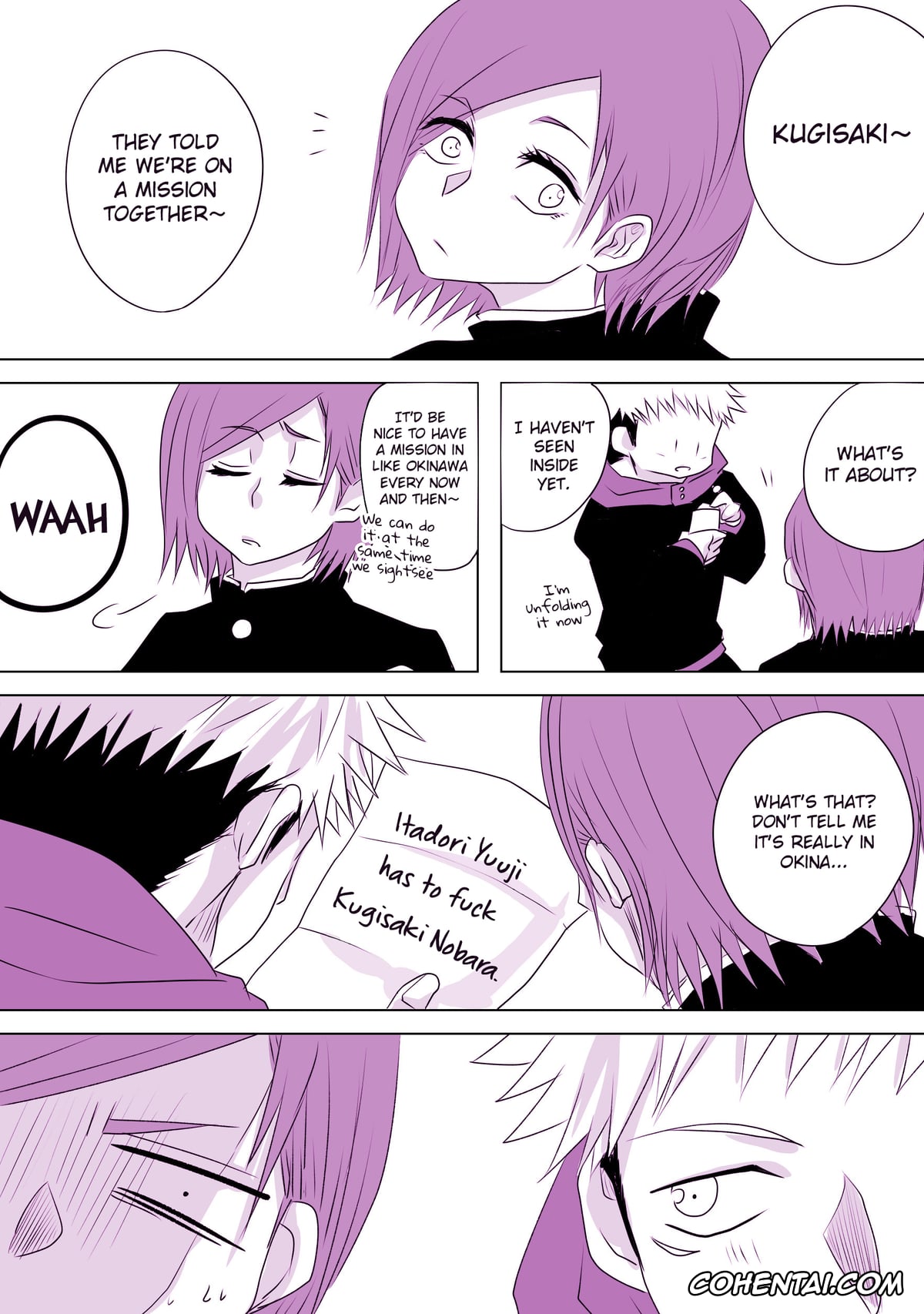 Jujutsu Kaisen porno, Nobara Kugisaki porno, Yuuji Itadori porno, Motto Kimi o Nakasetai (Jujutsu Kaisen), pagina 2