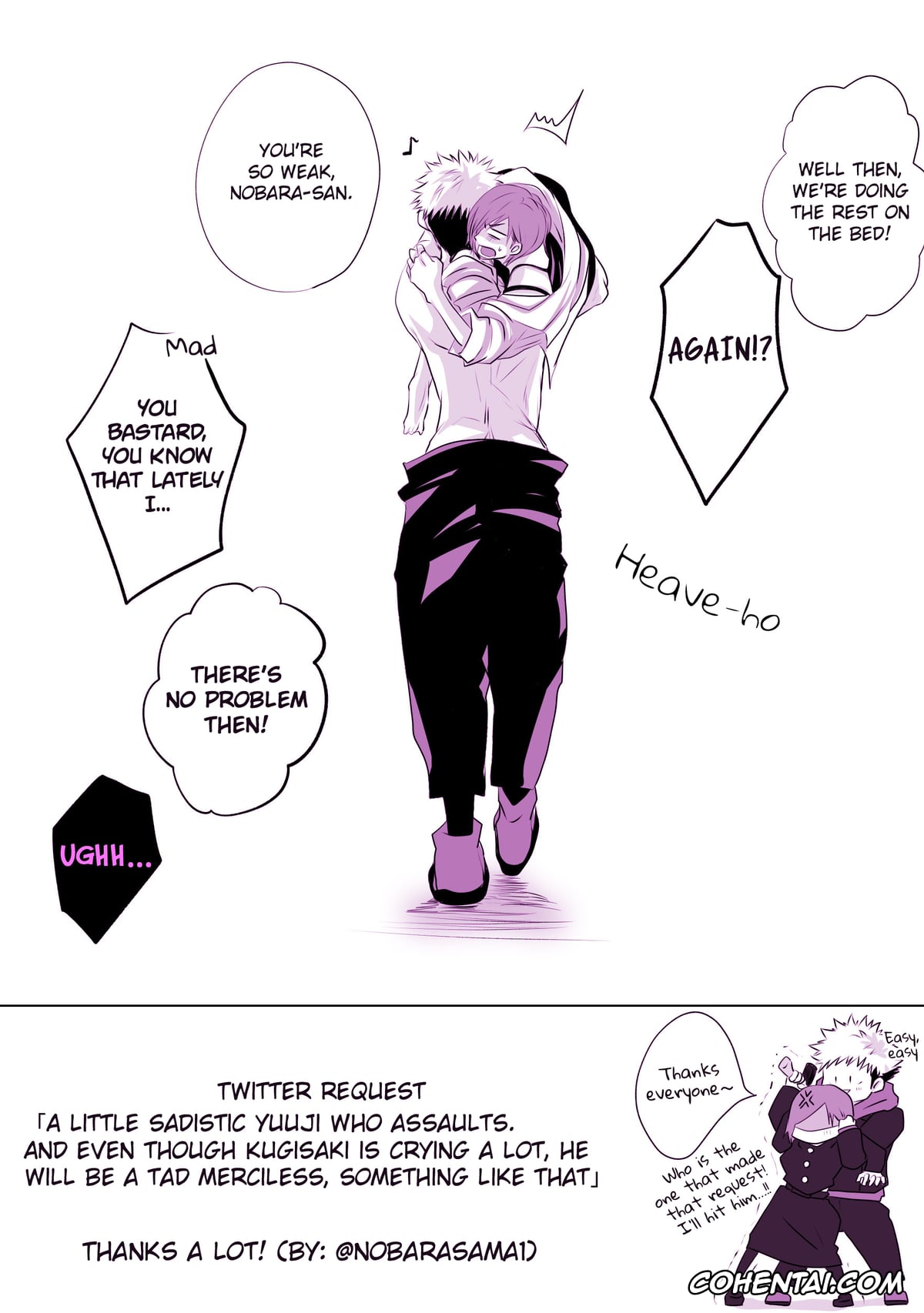 Jujutsu Kaisen xxx, Nobara Kugisaki xxx, Yuuji Itadori xxx, Motto Kimi o Nakasetai (Jujutsu Kaisen), pagina 19