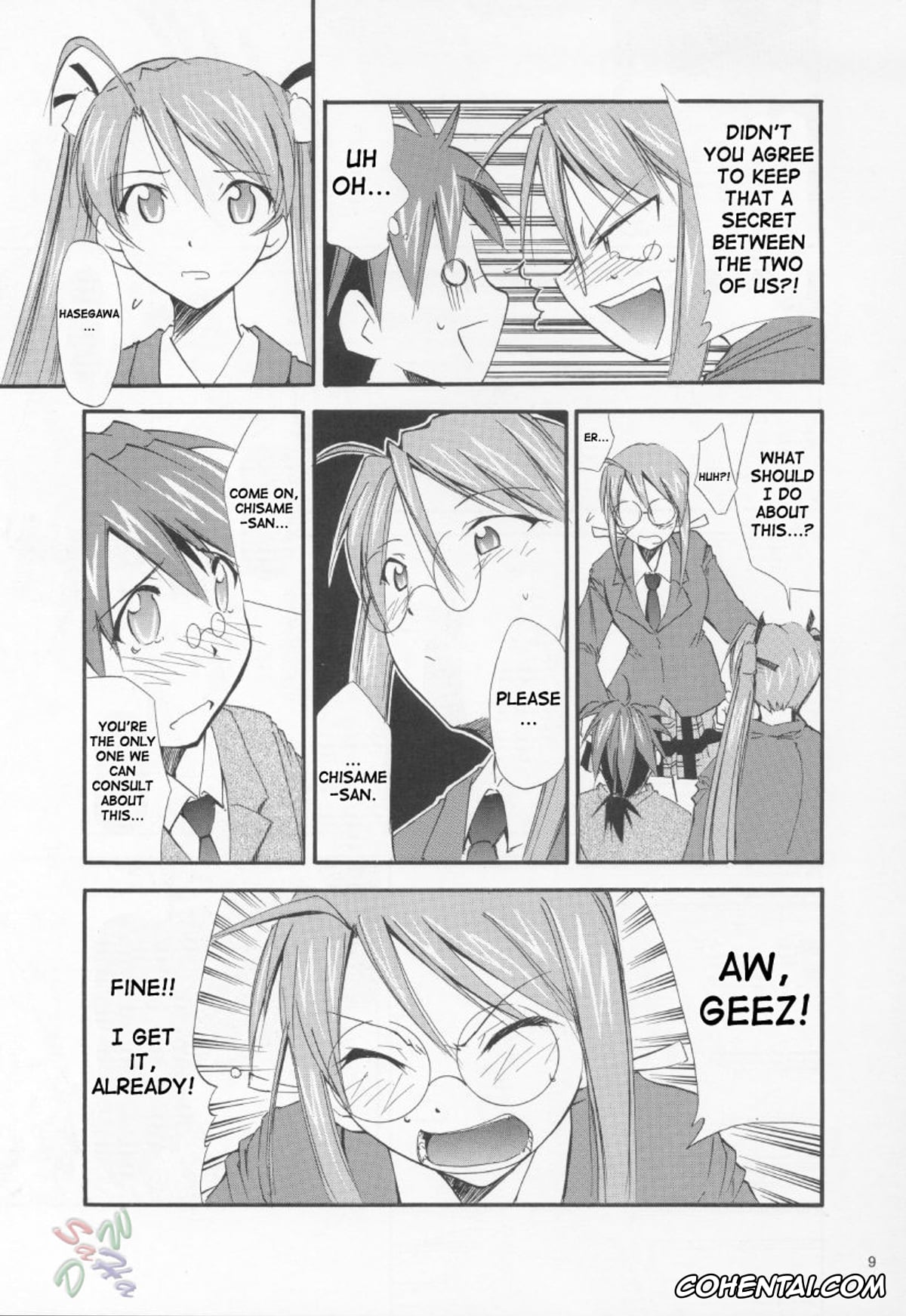 Mahou Sensei Negima porno, Asuna Kagurazaka porno, Chisame Hasegawa porno, Negimaru! 3 (Mahou Sensei Negima!), pagina 8