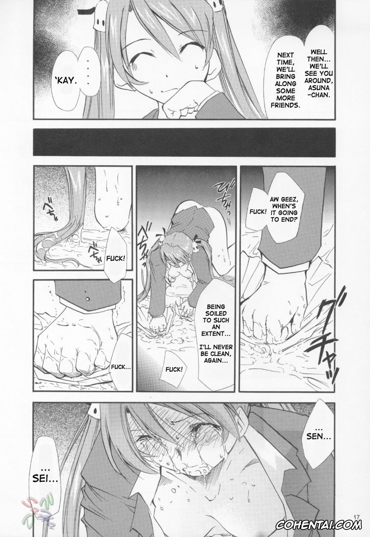 Mahou Sensei Negima xxx, Asuna Kagurazaka xxx, Chisame Hasegawa xxx, Negimaru! 3 (Mahou Sensei Negima!), pagina 16