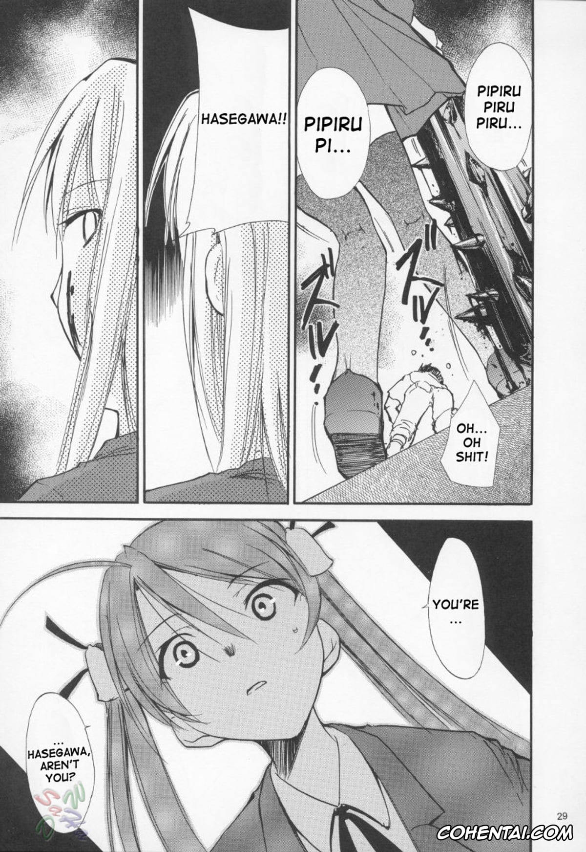Mahou Sensei Negima xxx, Asuna Kagurazaka xxx, Chisame Hasegawa xxx, Negimaru! 3 (Mahou Sensei Negima!), pagina 28
