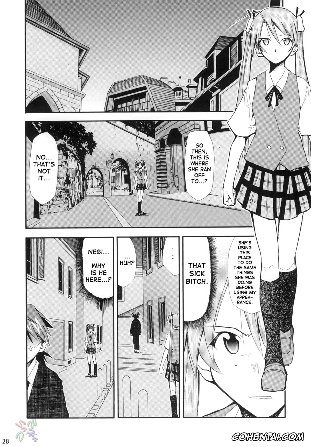 Mahou Sensei Negima hentai, Asuna Kagurazaka hentai, Chisame Hasegawa hentai, Negimaru! 4 (Mahou Sensei Negima!), pagina 27