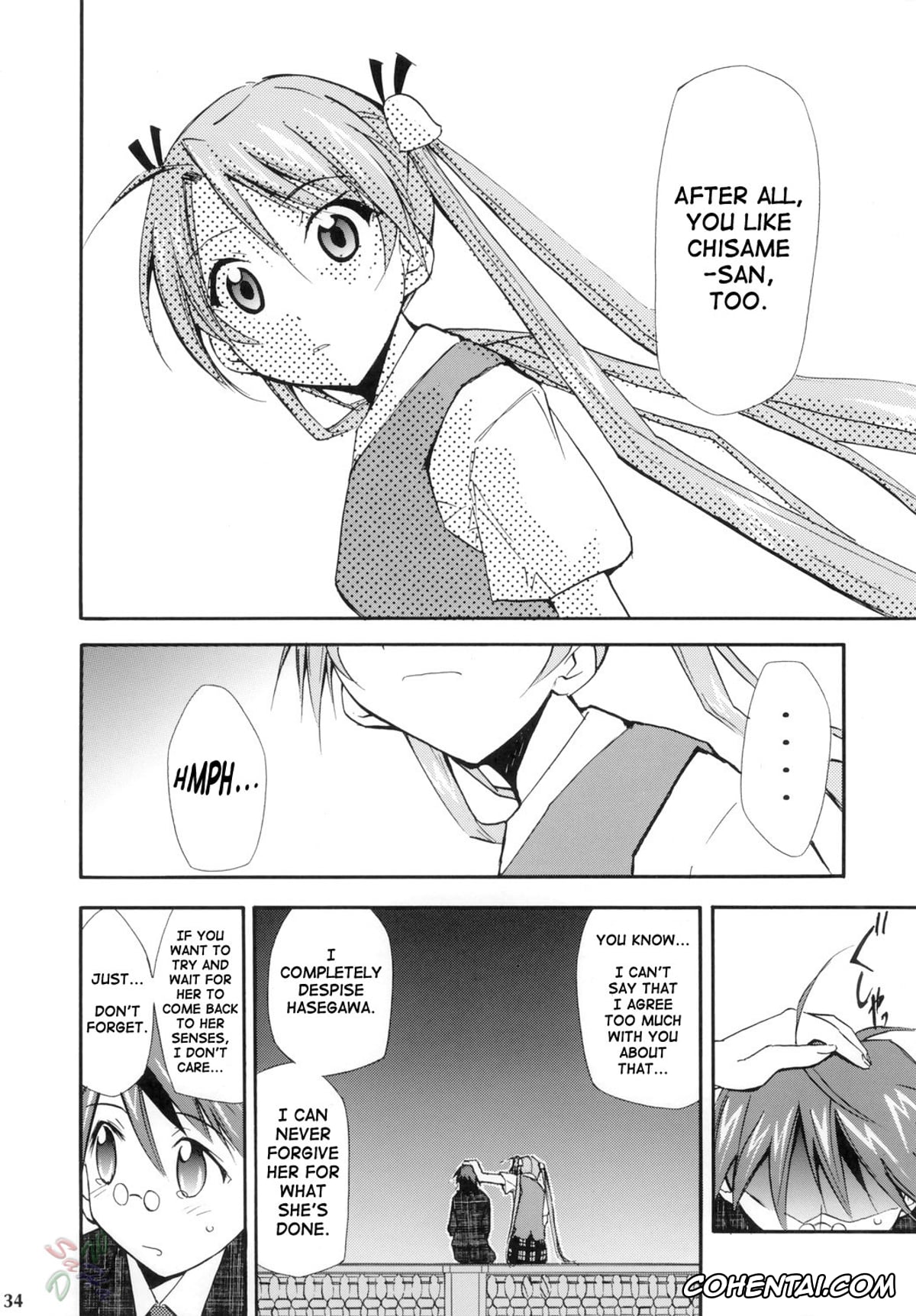 Mahou Sensei Negima hentai, Asuna Kagurazaka hentai, Chisame Hasegawa hentai, Negimaru! 4 (Mahou Sensei Negima!), pagina 33