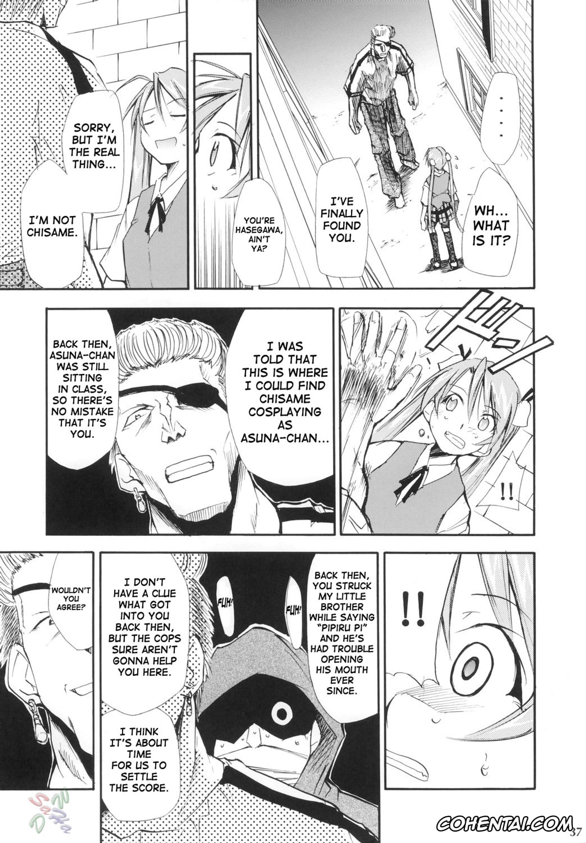 Mahou Sensei Negima hentai, Asuna Kagurazaka hentai, Chisame Hasegawa hentai, Negimaru! 4 (Mahou Sensei Negima!), pagina 36