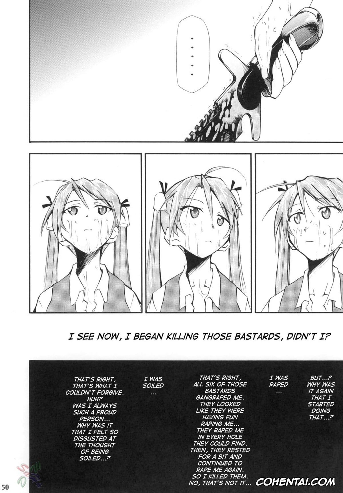 Mahou Sensei Negima xxx, Asuna Kagurazaka xxx, Chisame Hasegawa xxx, Negimaru! 4 (Mahou Sensei Negima!), pagina 49