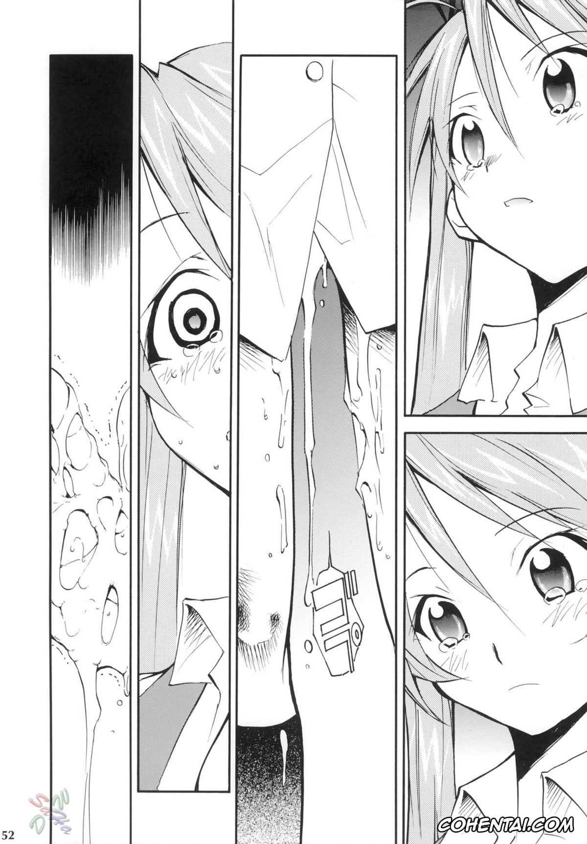 Mahou Sensei Negima hentai, Asuna Kagurazaka hentai, Chisame Hasegawa hentai, Negimaru! 4 (Mahou Sensei Negima!), pagina 51