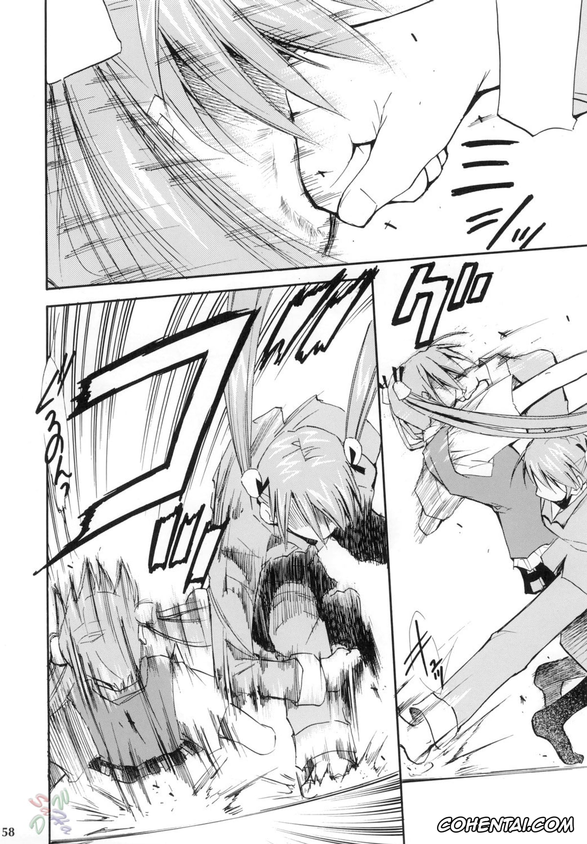 Mahou Sensei Negima hentai, Asuna Kagurazaka hentai, Chisame Hasegawa hentai, Negimaru! 4 (Mahou Sensei Negima!), pagina 57
