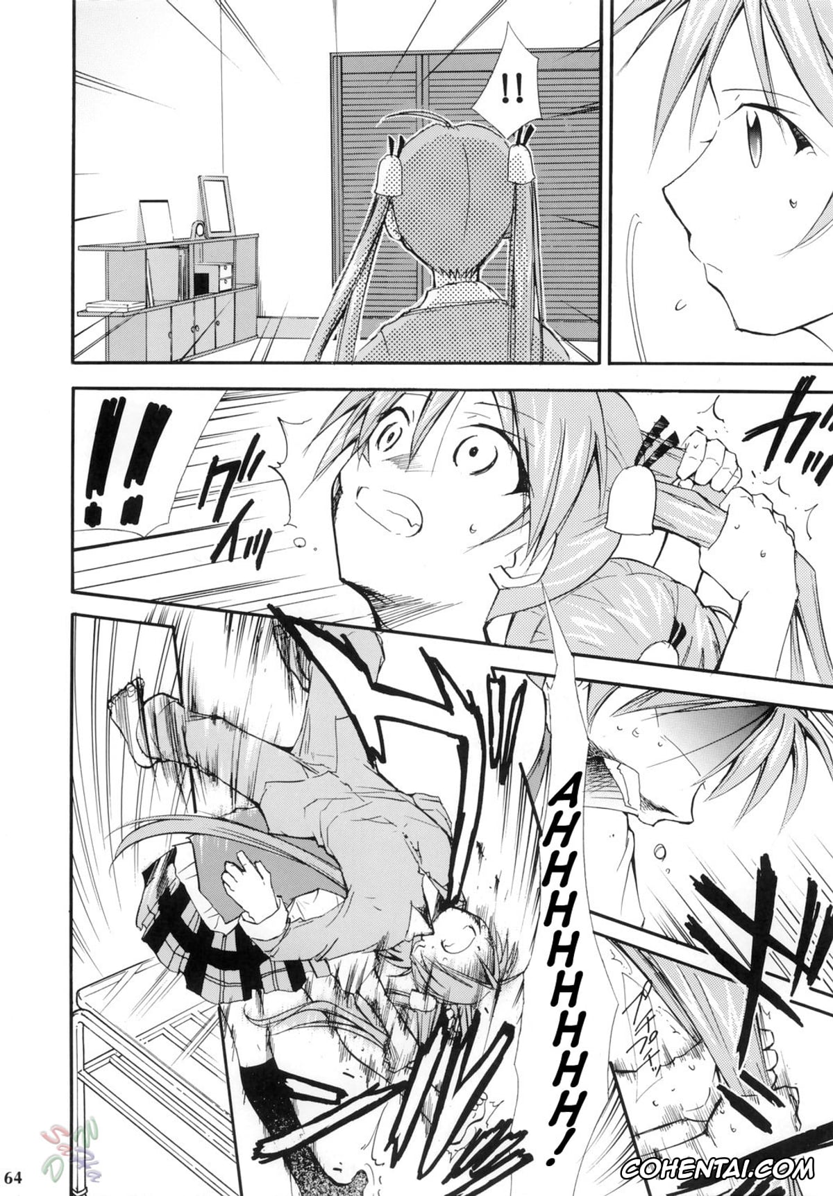 Mahou Sensei Negima hentai, Asuna Kagurazaka hentai, Chisame Hasegawa hentai, Negimaru! 4 (Mahou Sensei Negima!), pagina 63