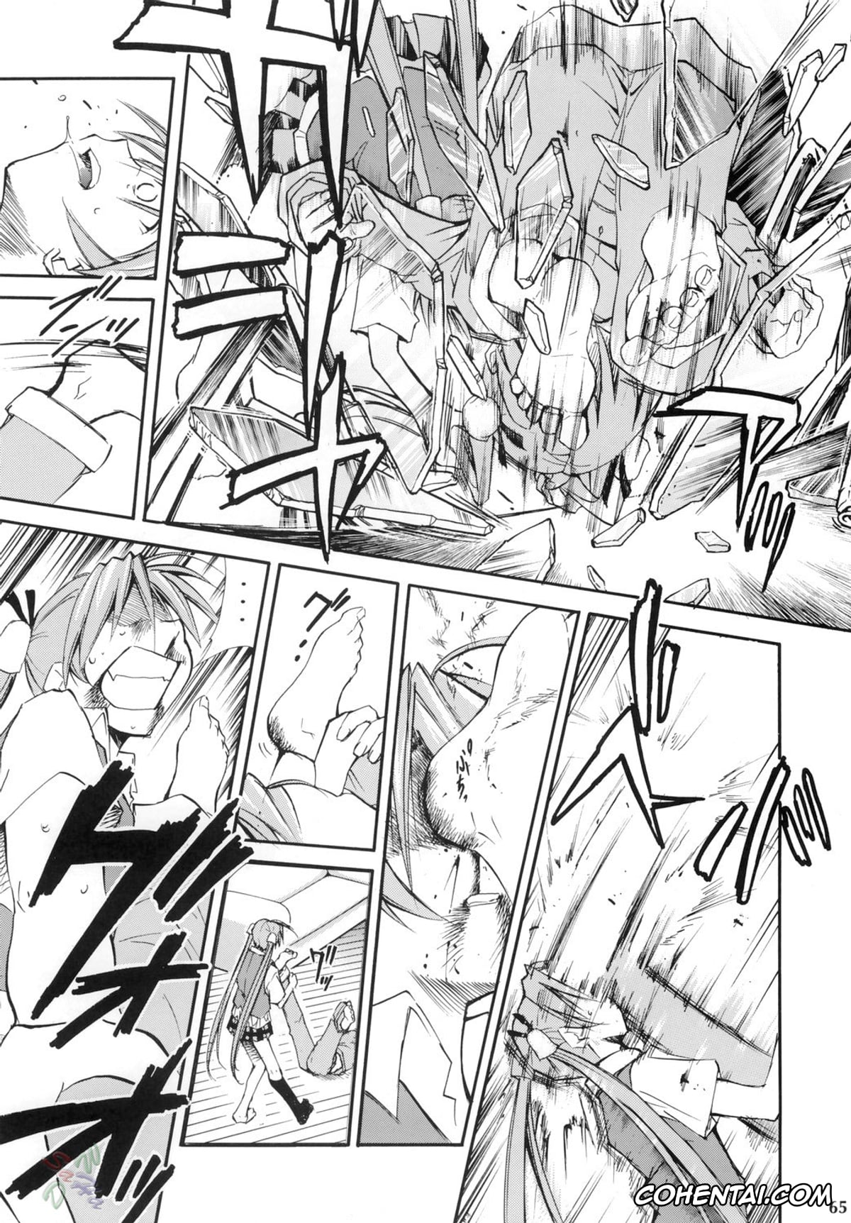 Mahou Sensei Negima xxx, Asuna Kagurazaka xxx, Chisame Hasegawa xxx, Negimaru! 4 (Mahou Sensei Negima!), pagina 64