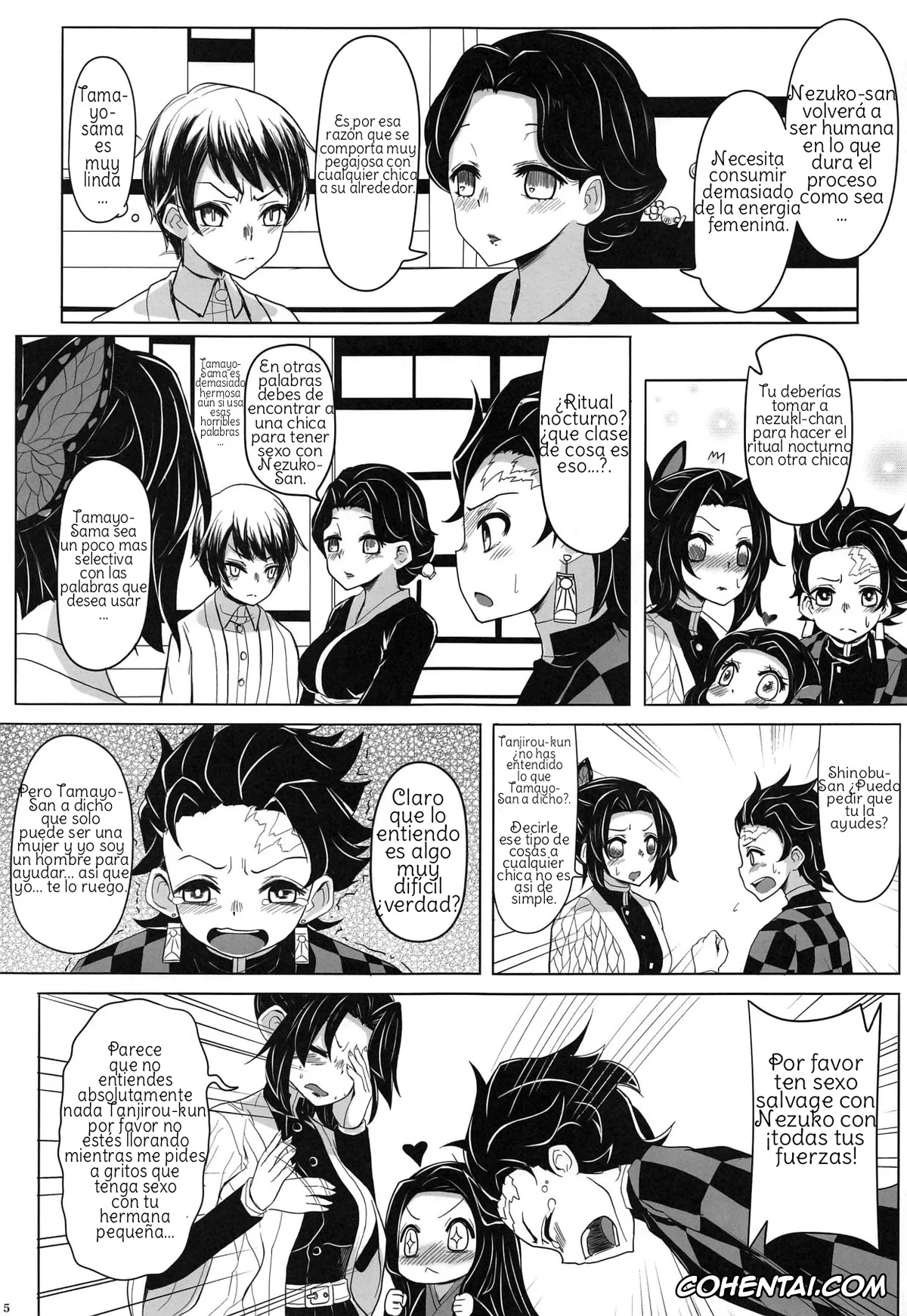 Kimetsu No Yaiba | Demon Slayer hentai, Kanao Tsuyuri hentai, Nezuko Kamado hentai, Shinobu Kochou hentai, Saikin, Imouto no Yousu ga Chotto Okashiin daga. (Kimetsu no Yaiba), pagina 6
