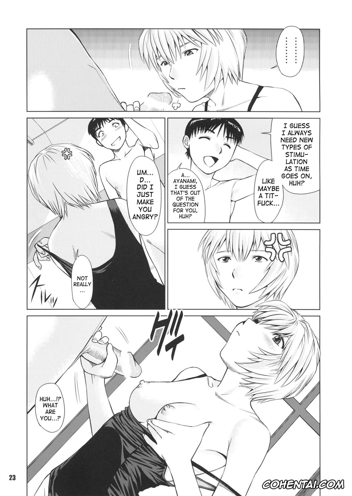 Neon Genesis Evangelion xxx, Rei Ayanami xxx, Shinji Ikari xxx, Ayanami no Okage (Neon Genesis Evangelion), pagina 22