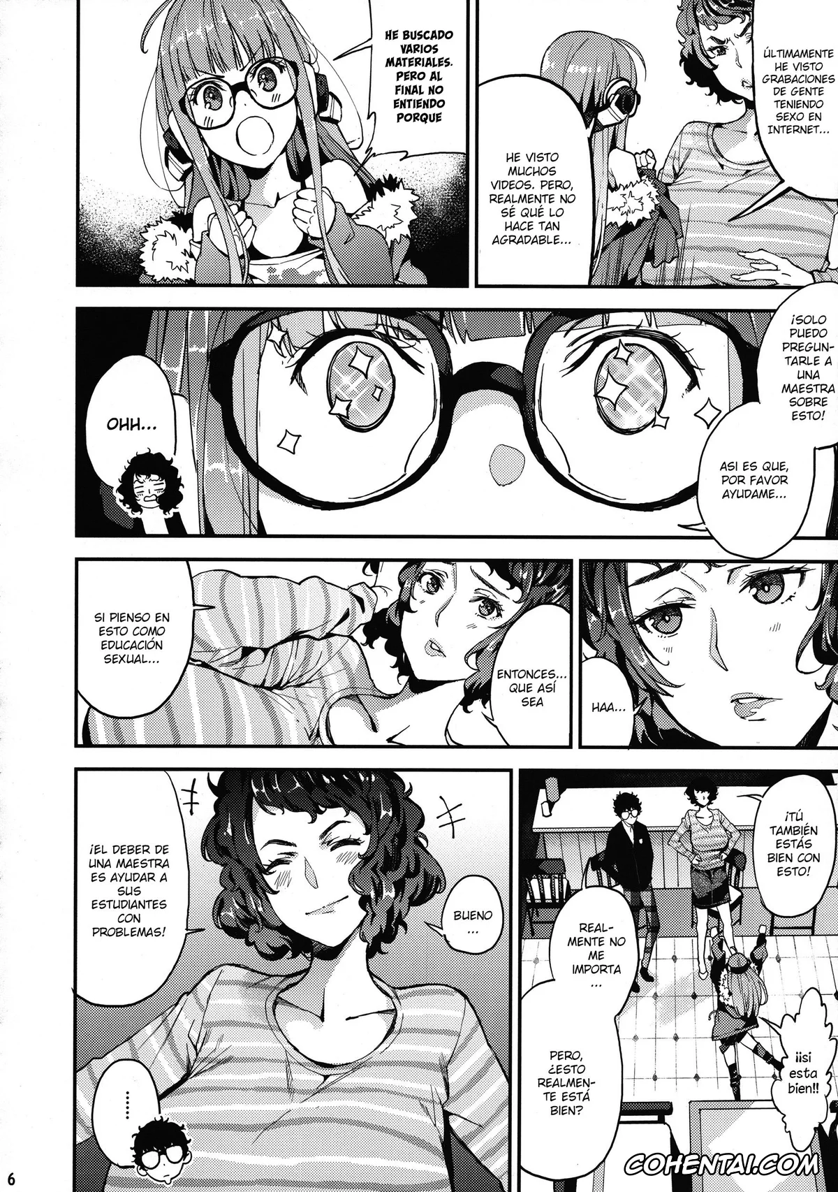 Persona 5 xxx, Kawakami Sensei to Futaba no Himitsu Kojin Jugyou (Persona 5), pagina 7