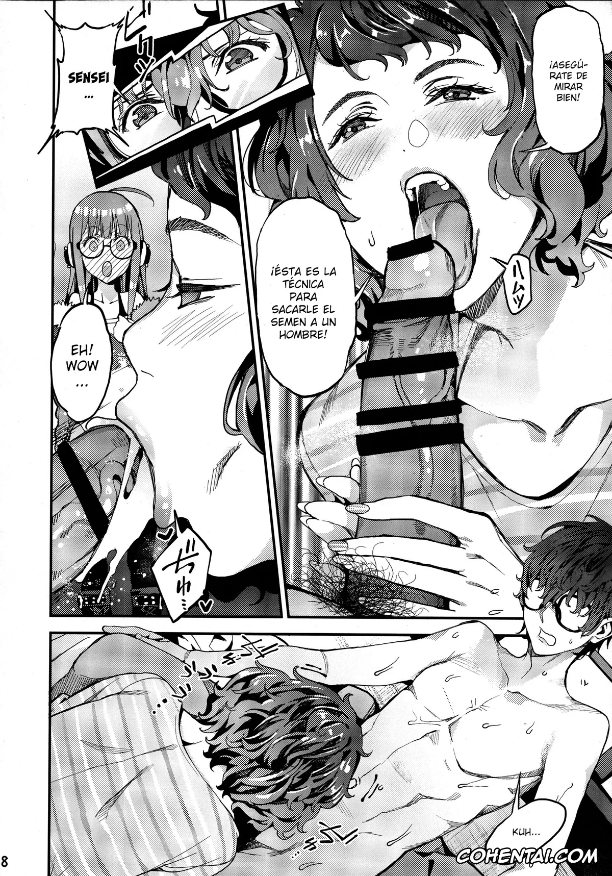 Persona 5 hentai, Kawakami Sensei to Futaba no Himitsu Kojin Jugyou (Persona 5), pagina 9