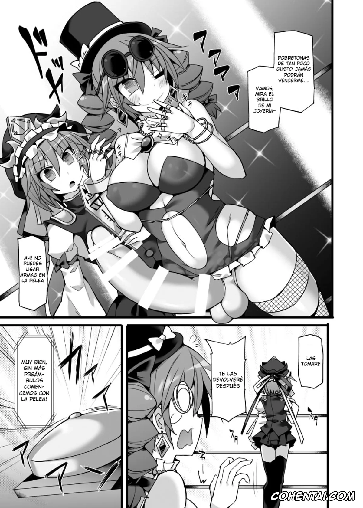 Touhou Project porno, joon yorigami porno, koishi komeiji porno, Marisa Kirisame porno, shion yorigami porno, Gensoukyou Futanari Chinpo Wrestling Ecstasy 2 – Marisa & Koishi VS Joon & Shion (Touhou Project), pagina 8