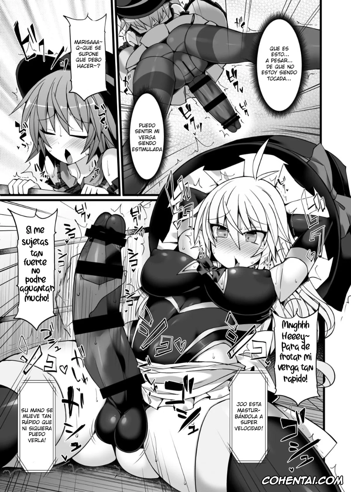 Touhou Project hentai, joon yorigami hentai, koishi komeiji hentai, Marisa Kirisame hentai, shion yorigami hentai, Gensoukyou Futanari Chinpo Wrestling Ecstasy 2 – Marisa & Koishi VS Joon & Shion (Touhou Project), pagina 12