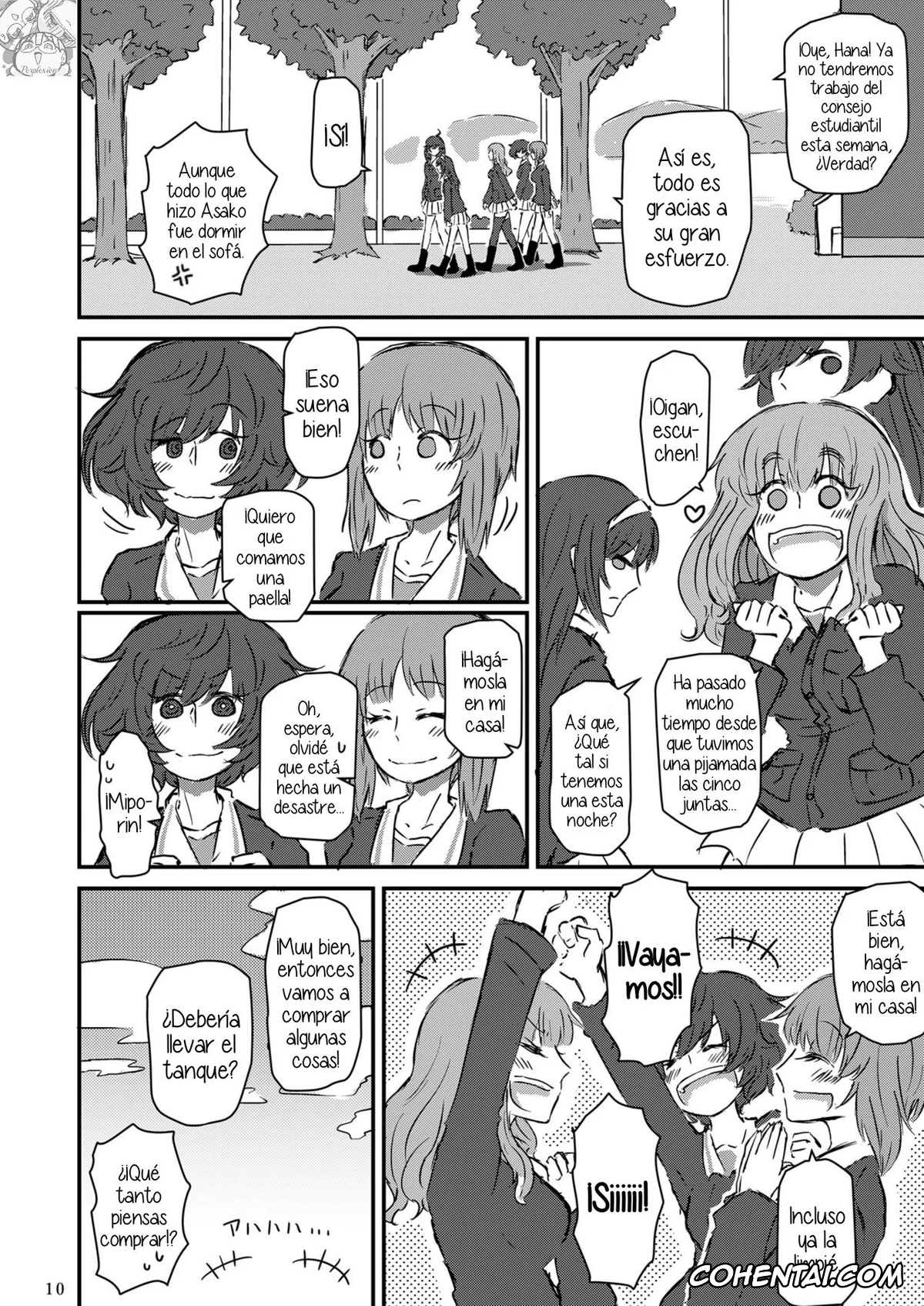 Girls und Panzer porno, Miho Nishizumi porno, Yukari Akiyama porno, Taikai ni Shizumu. (Girls und Panzer), pagina 11