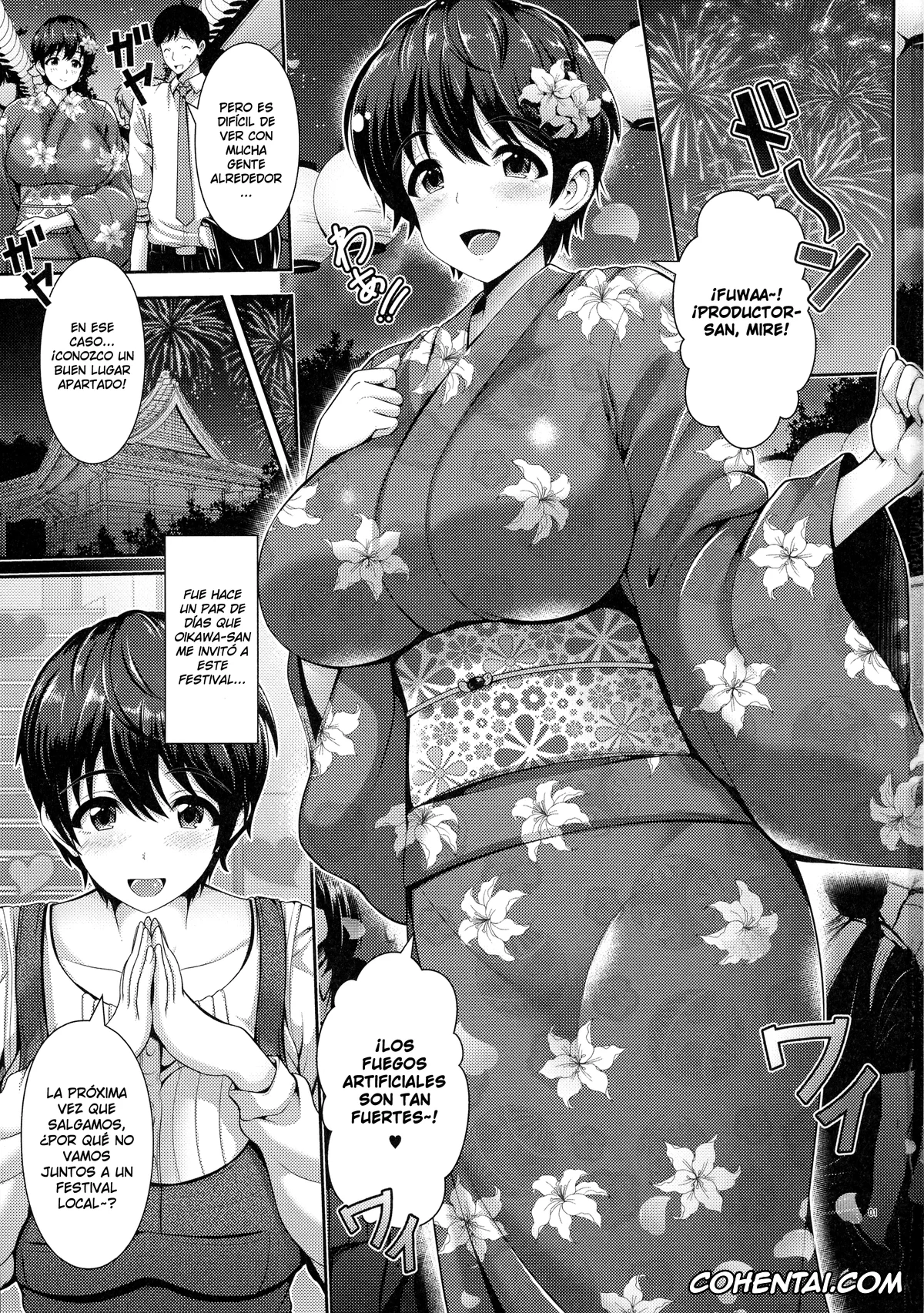 The iDOLM@STER hentai, Shizuku Oikawa hentai, Oikawa-san to Yukata to Oppai (THE IDOLM@STER CINDERELLA GIRLS), pagina 3