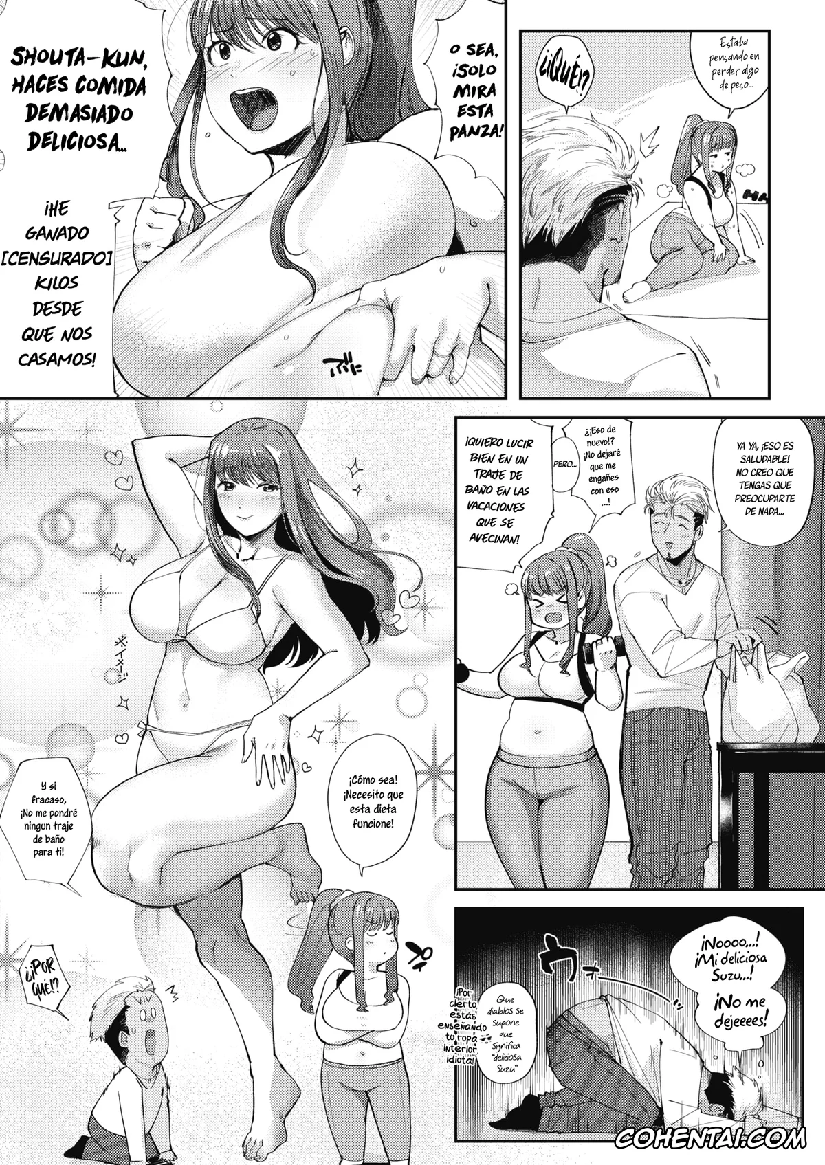 Revistas porno, COMIC HOTMILK porno, Love Wife Suzu-chan (COMIC HOTMILK 2018-04), pagina 2