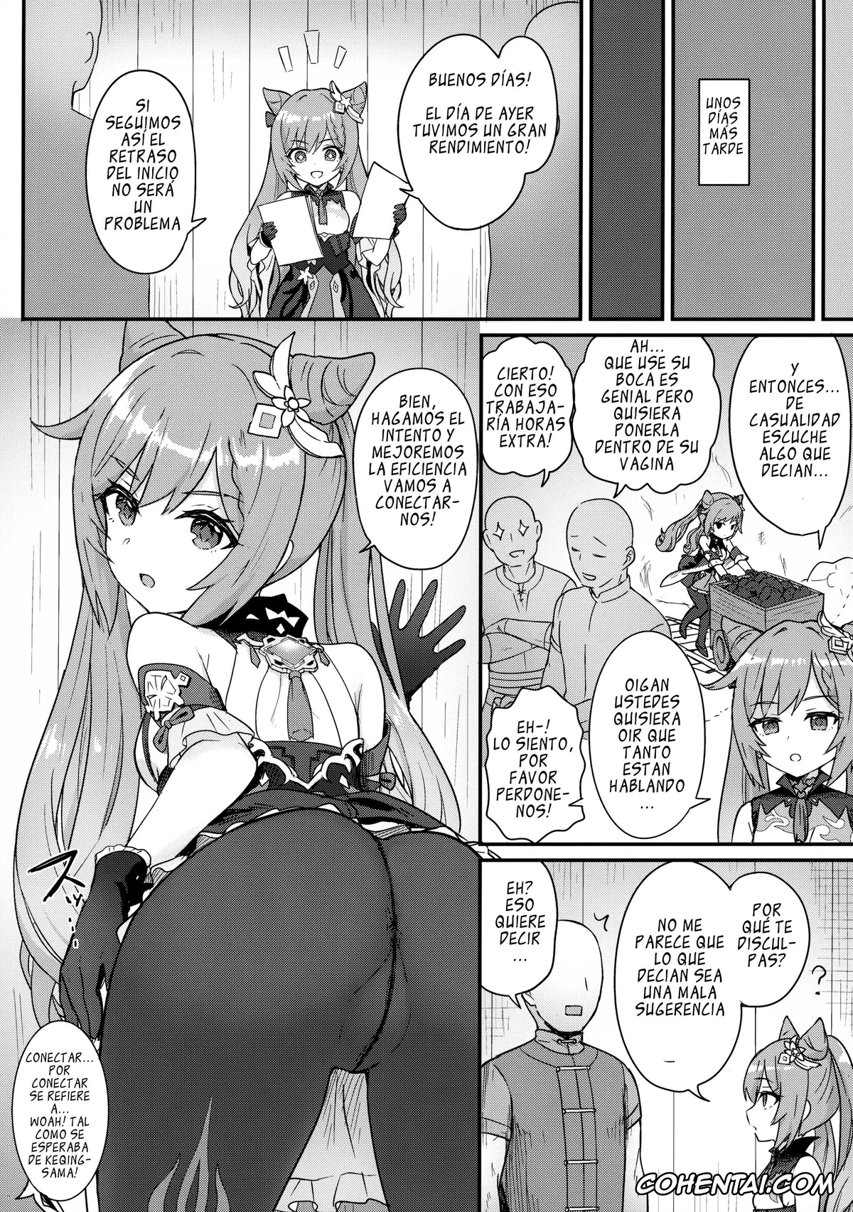 Genshin Impact hentai, Keqing hentai, Keqing-chan ga Buka o Shigoki Makuru Hon (Genshin Impact), pagina 9