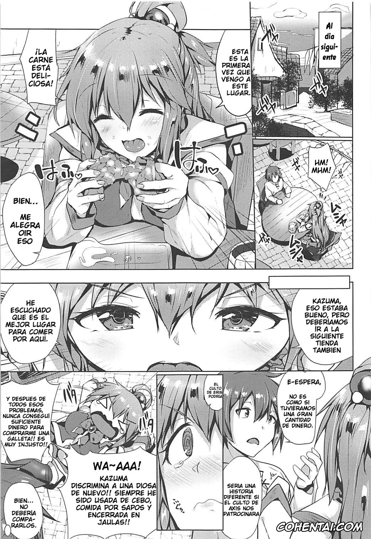 Kono Subarashii Sekai ni Syukufuku o! hentai, Aqua hentai, Kazuma Satou hentai, Takusan Yotte mo Amari Shikararenai Houhou (Kono Subarashii Sekai ni Syukufuku o!), pagina 6