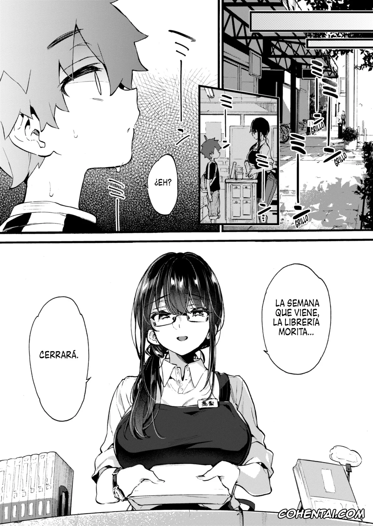 Original hentai, Boku to Shoten no Onee-san, pagina 6