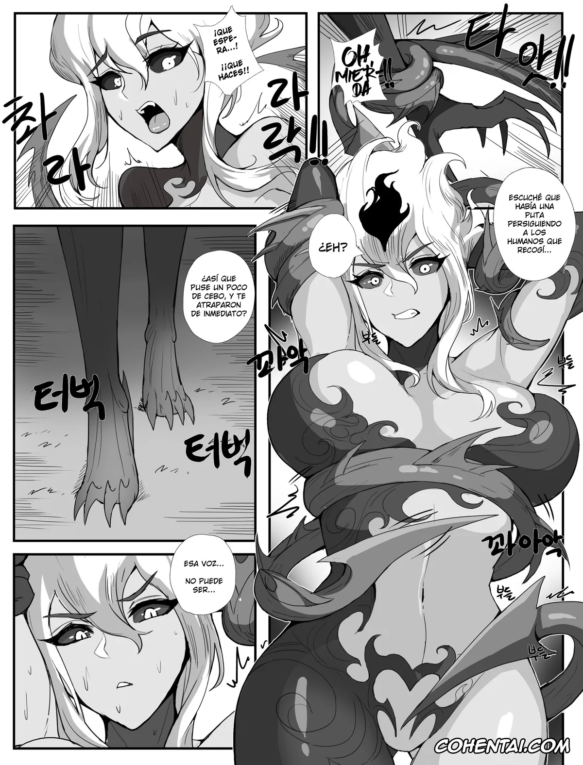 League of Legends hentai, Evelynn hentai, Zyra hentai, Evelynn y Zyra _ Drogod (League of Legends), pagina 3