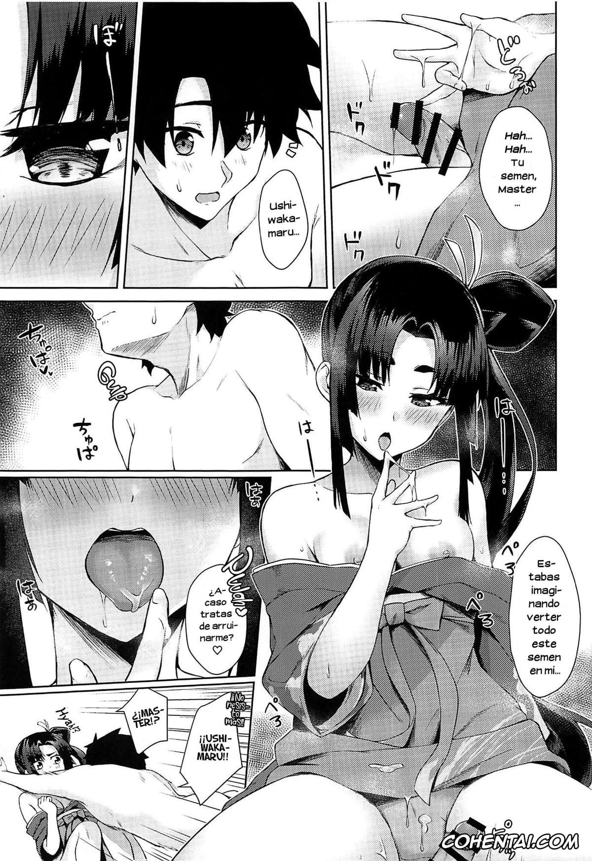 Fate/Grand Order hentai, Gudao | Ritsuka Fujimaru hentai, Ushiwakamaru hentai, Ushiwaka-tei + C97 Ayashii Bochi Kaijou Gentei Omake Paper (Fate/Grand Order), pagina 9