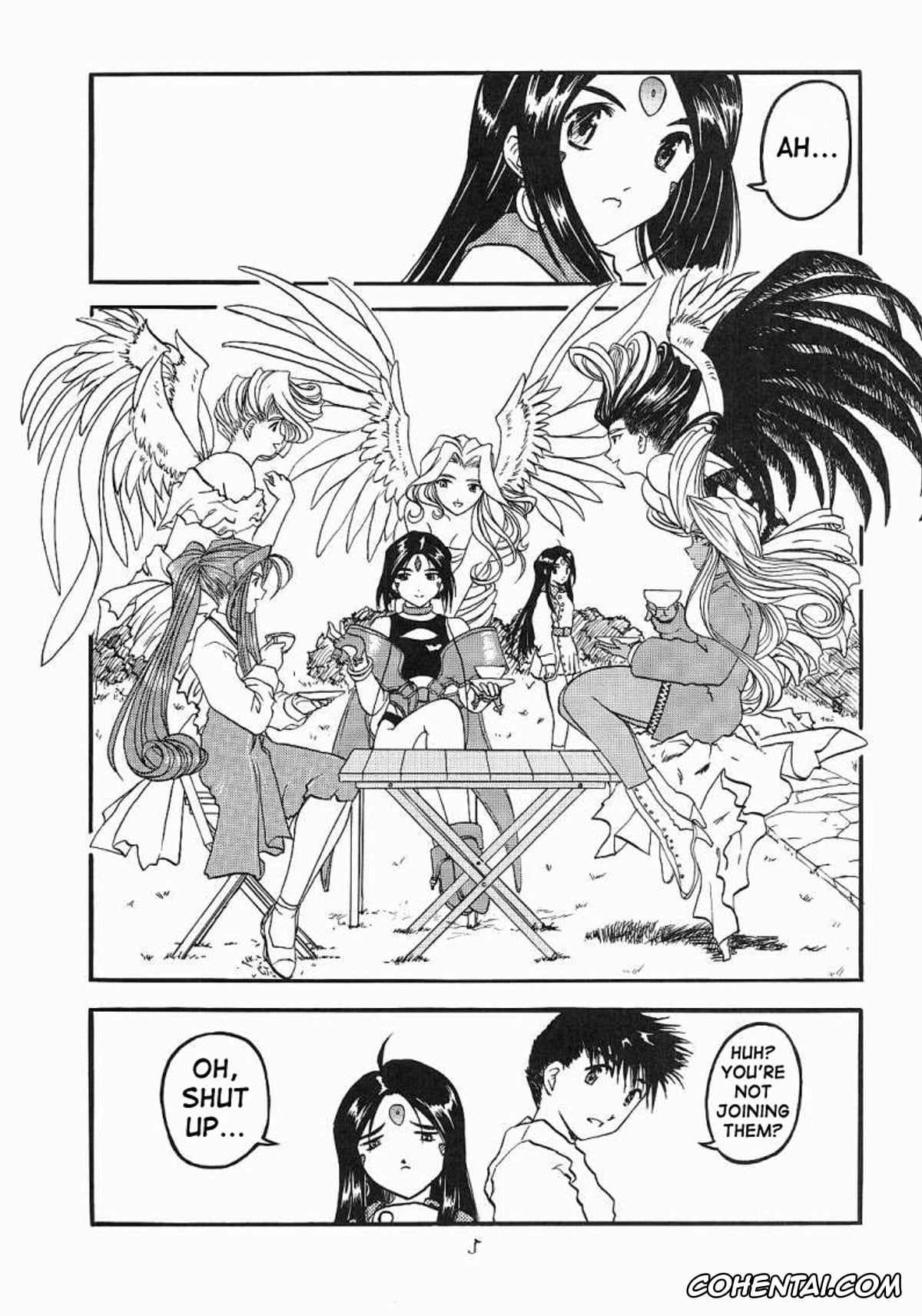 Ah My Goddess | Aa Megami-sama xxx, Belldandy xxx, Peorth xxx, Urd xxx, Ah! Megamigui-sama! (Ah! My Goddess), pagina 4