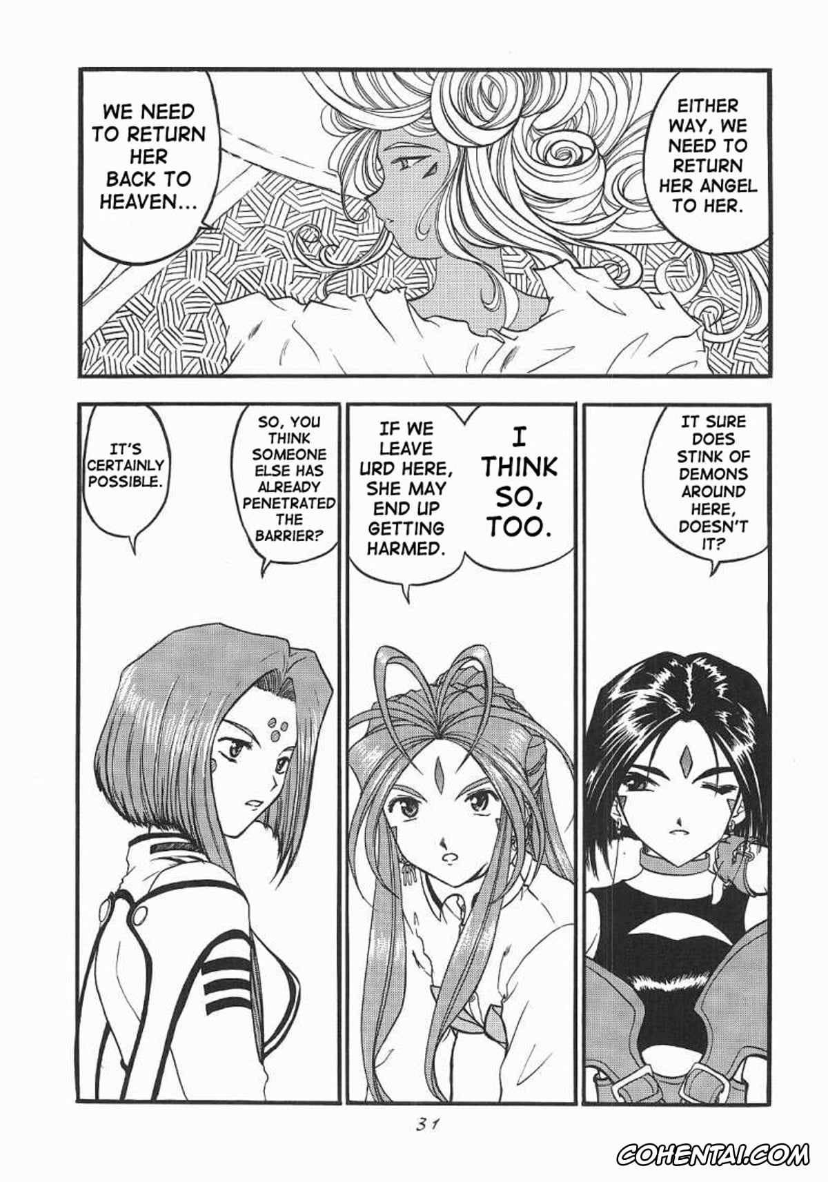 Ah My Goddess | Aa Megami-sama hentai, Belldandy hentai, Peorth hentai, Urd hentai, Ah! Megamigui-sama! (Ah! My Goddess), pagina 30