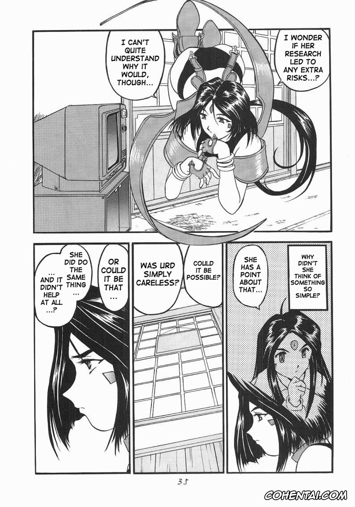 Ah My Goddess | Aa Megami-sama xxx, Belldandy xxx, Peorth xxx, Urd xxx, Ah! Megamigui-sama! (Ah! My Goddess), pagina 34