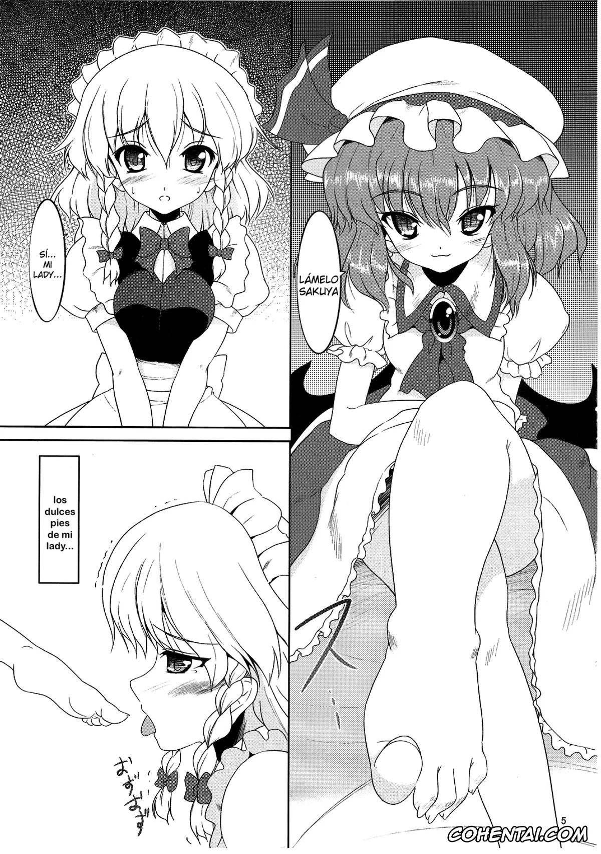 Touhou Project xxx, Remilia Scarlet xxx, Sakuya Izayoi xxx, Maid or Dog (Touhou Project), pagina 4